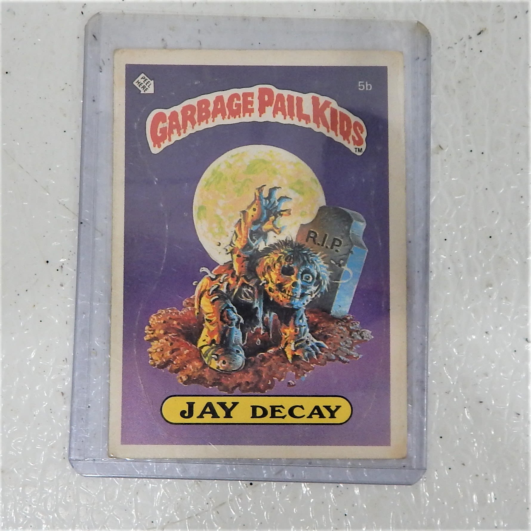 Buy the Garbage Pail Kids GPK Jay Decay 5b Series 1 Card 1985 Checklist ...