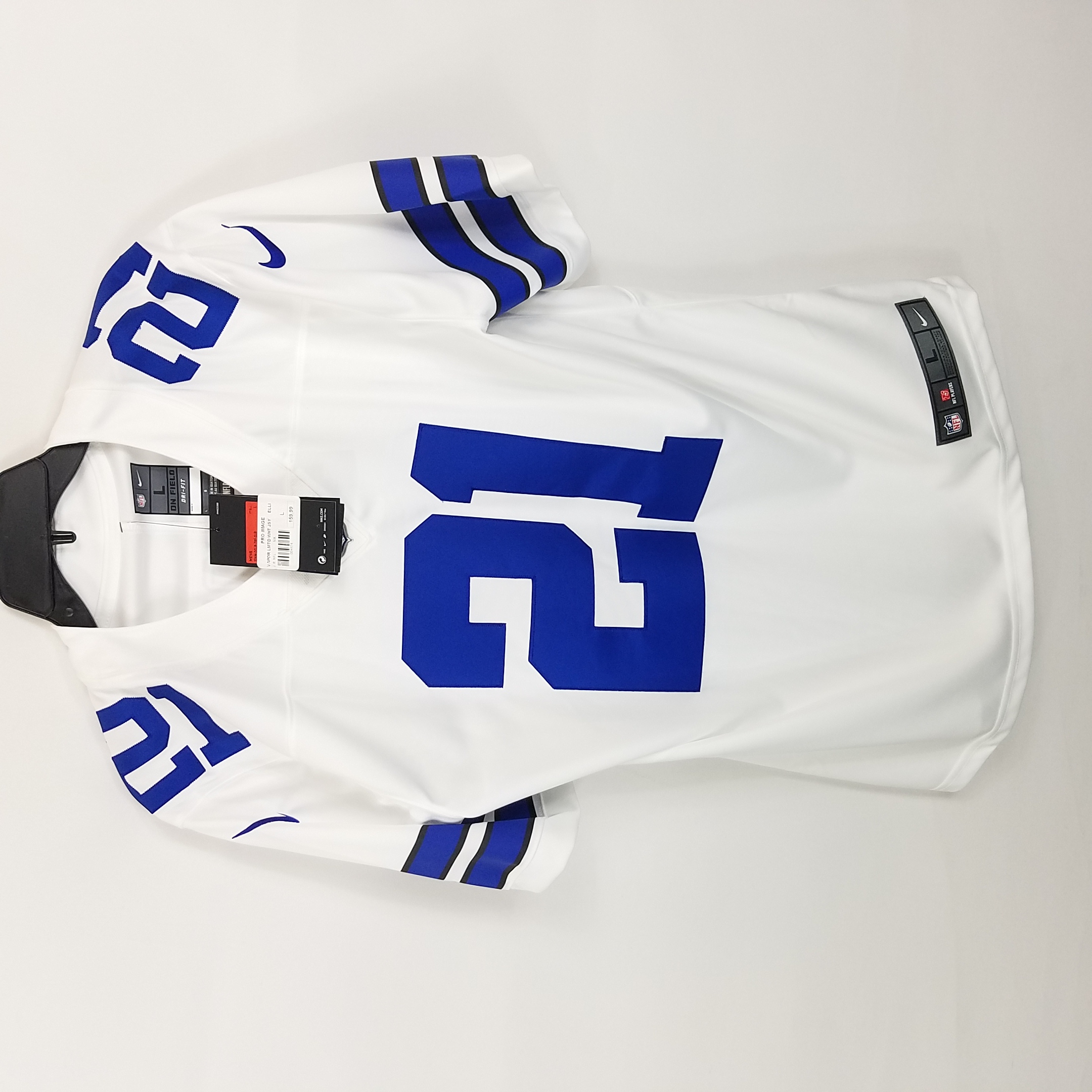 Buy the Nike Men Blue Dallas Cowboys Jersey #21 S NWT