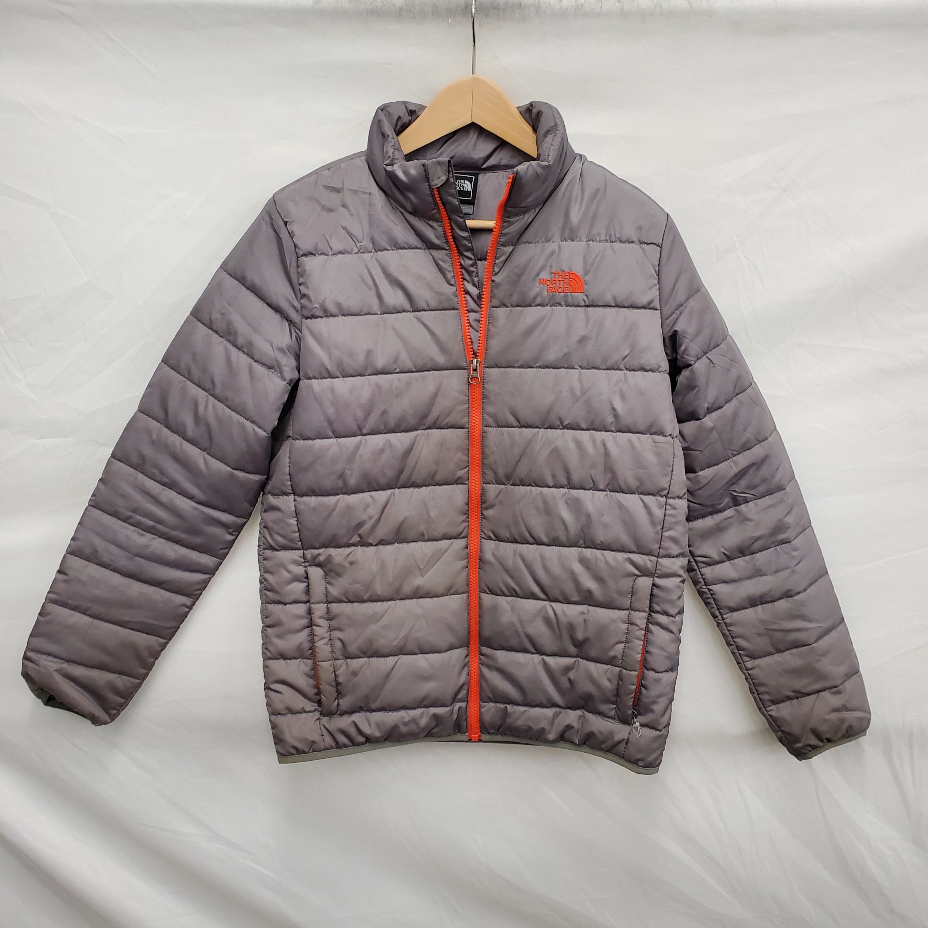 Buy the The North Face Boys Grey Puffer Jacket Size XL