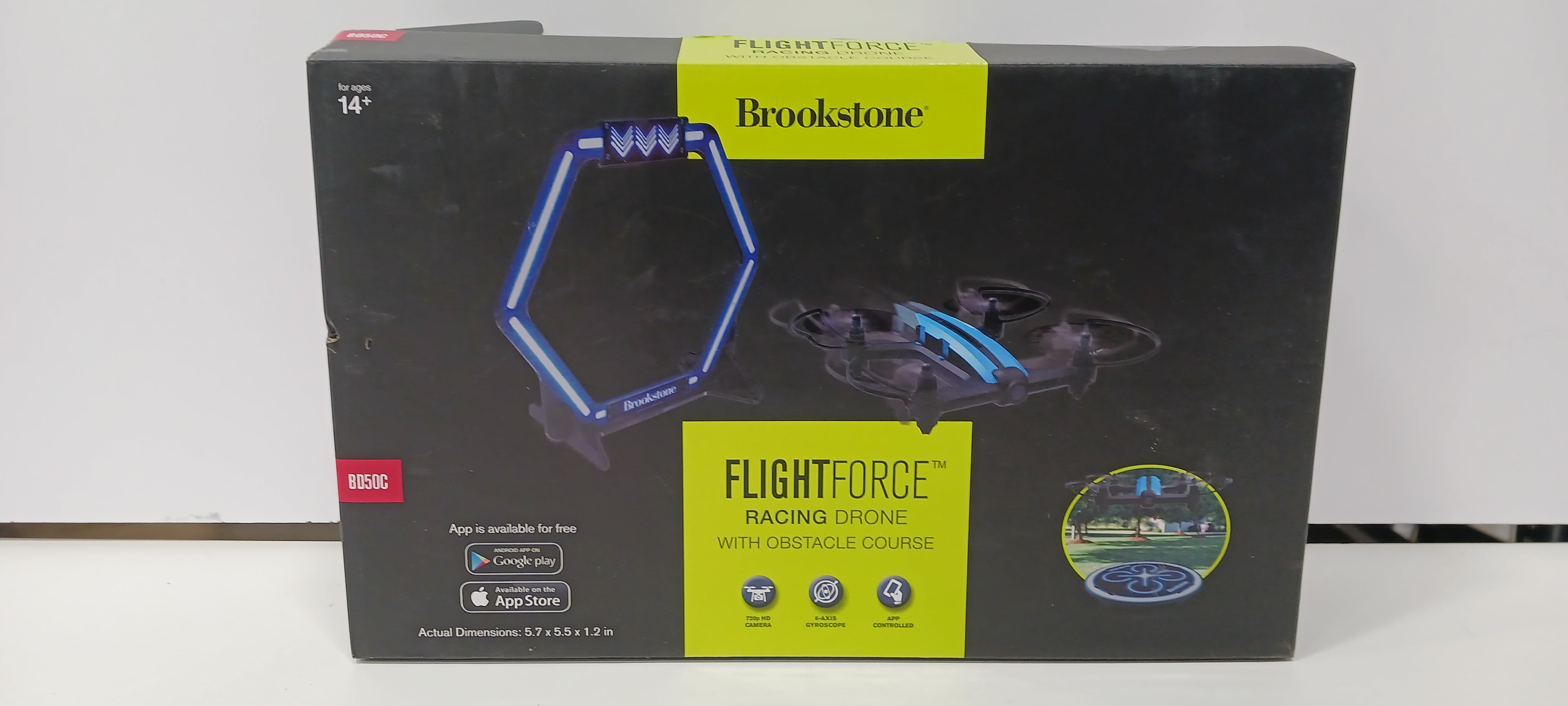 Buy the Brookstone BD50C Flight Force Racing Drone w Box and