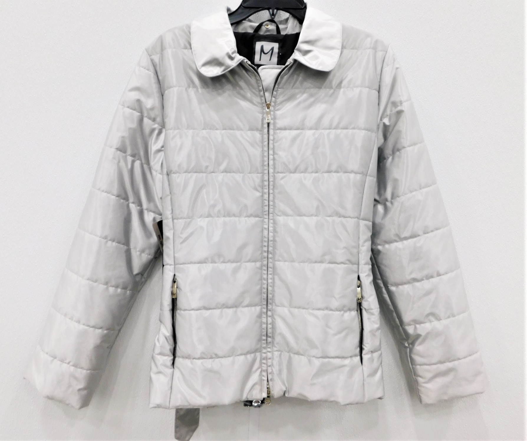 Buy the M. Miller Women's Silver Thinsulate Winter Coat Size Medium NWT ...