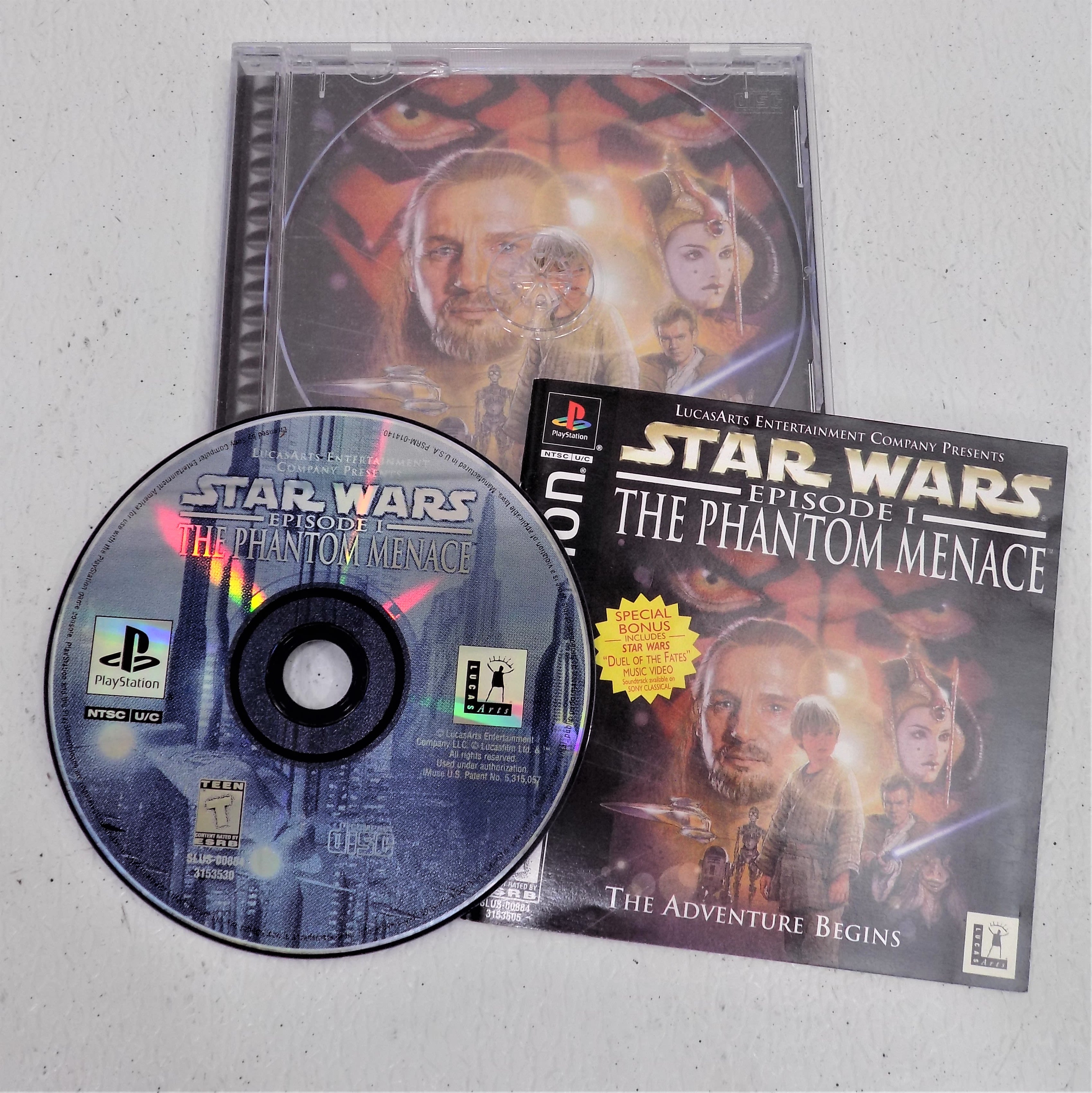 Buy the Star Wars Phantom Menace Sony PlayStation CIB | GoodwillFinds