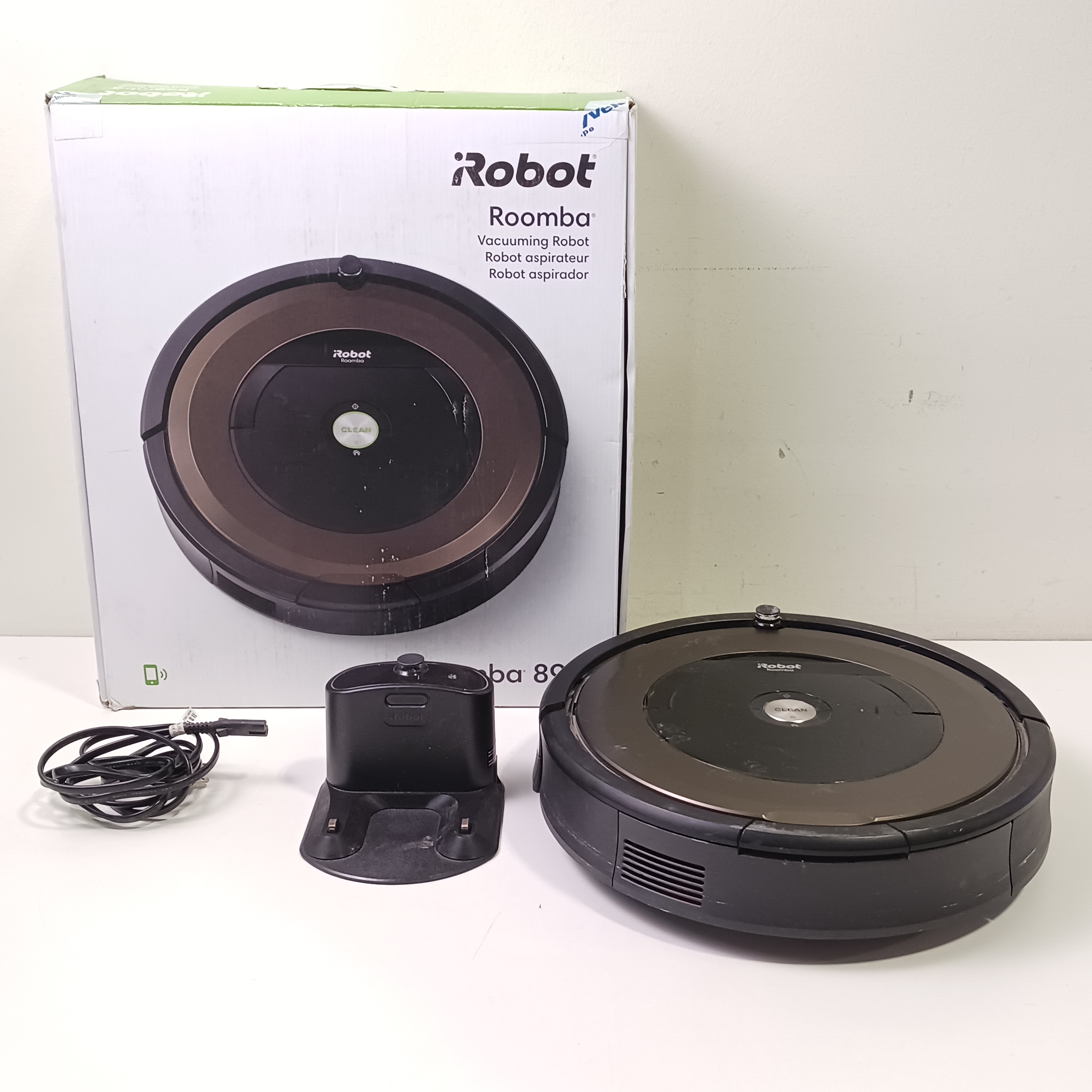 Buy the iRobot Roomba 890 Wi-Fi Robot Vacuum Cleaner | GoodwillFinds