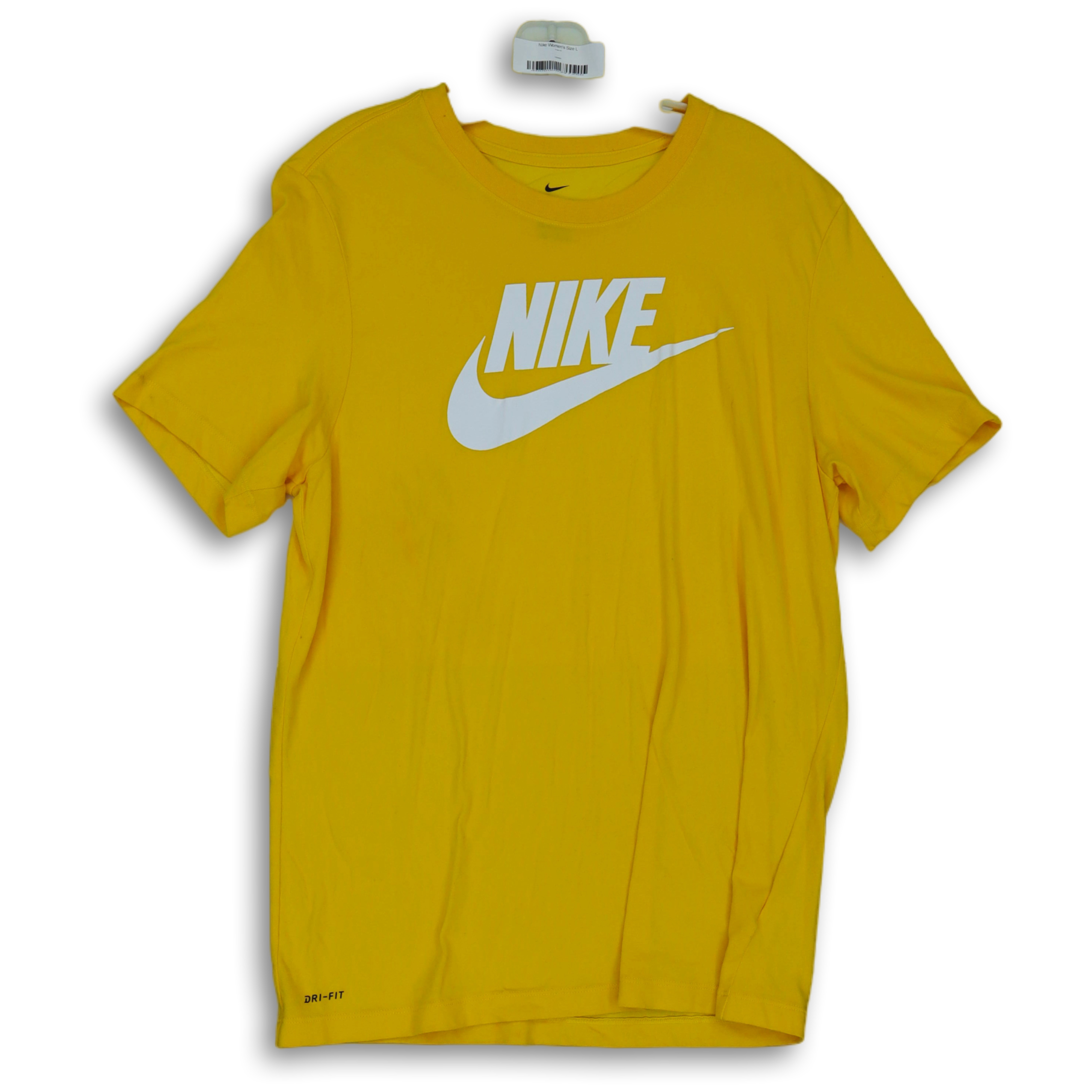 Nike Women's T-Shirt - Yellow - L