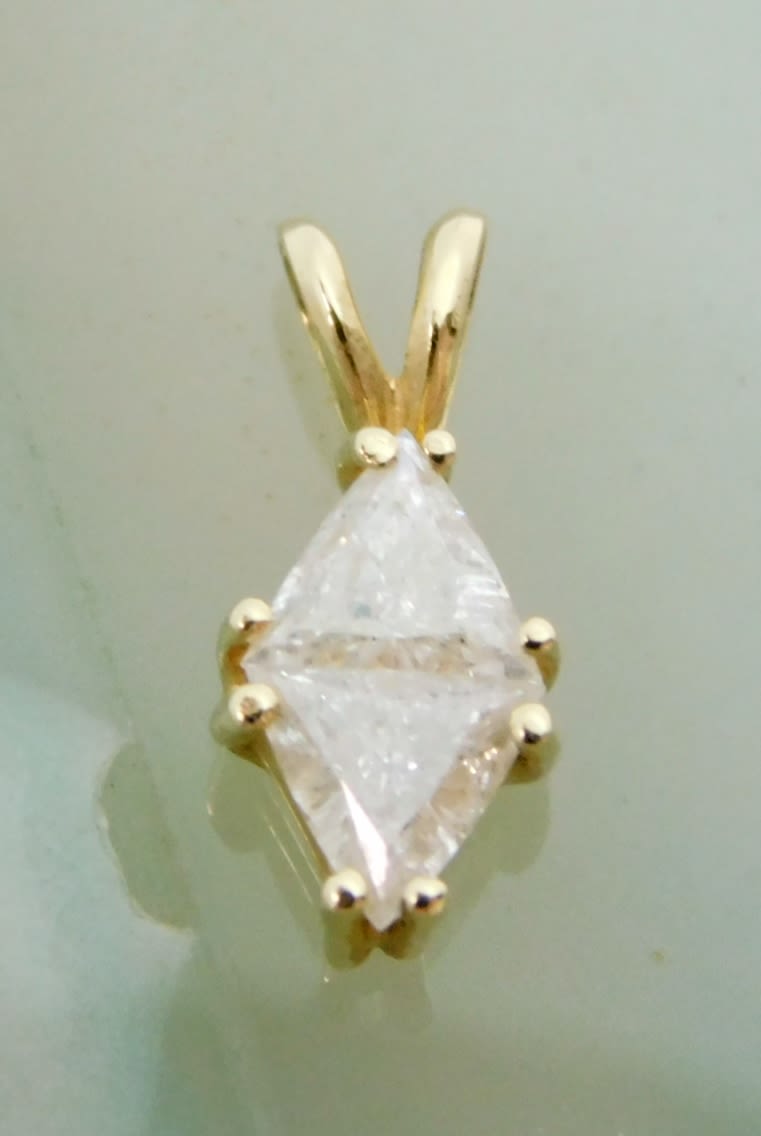 0.56 Ct. Trillion Diamond Pendant