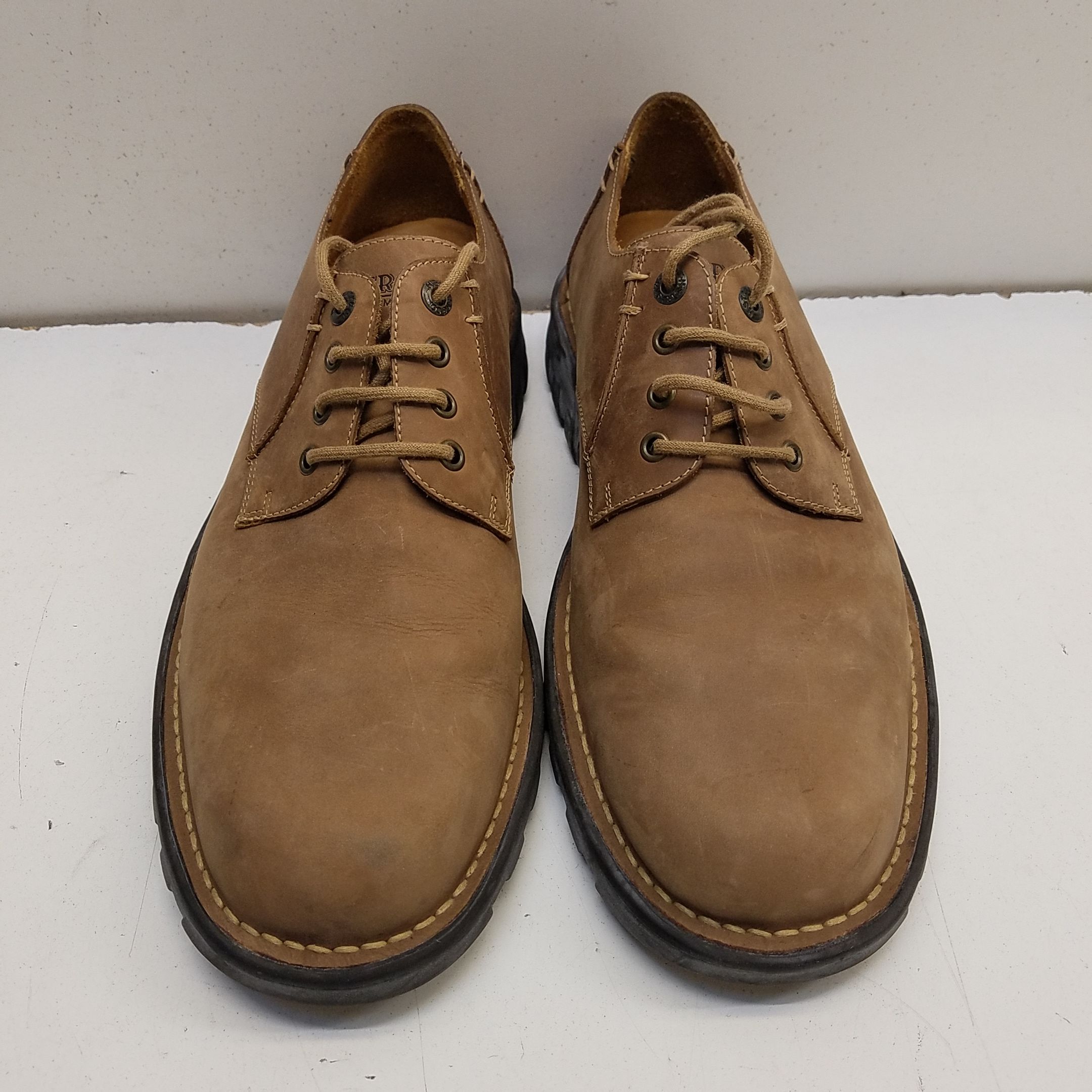 Buy the H.S Trask Bozeman Montana Brown Leather Oxford Boots US