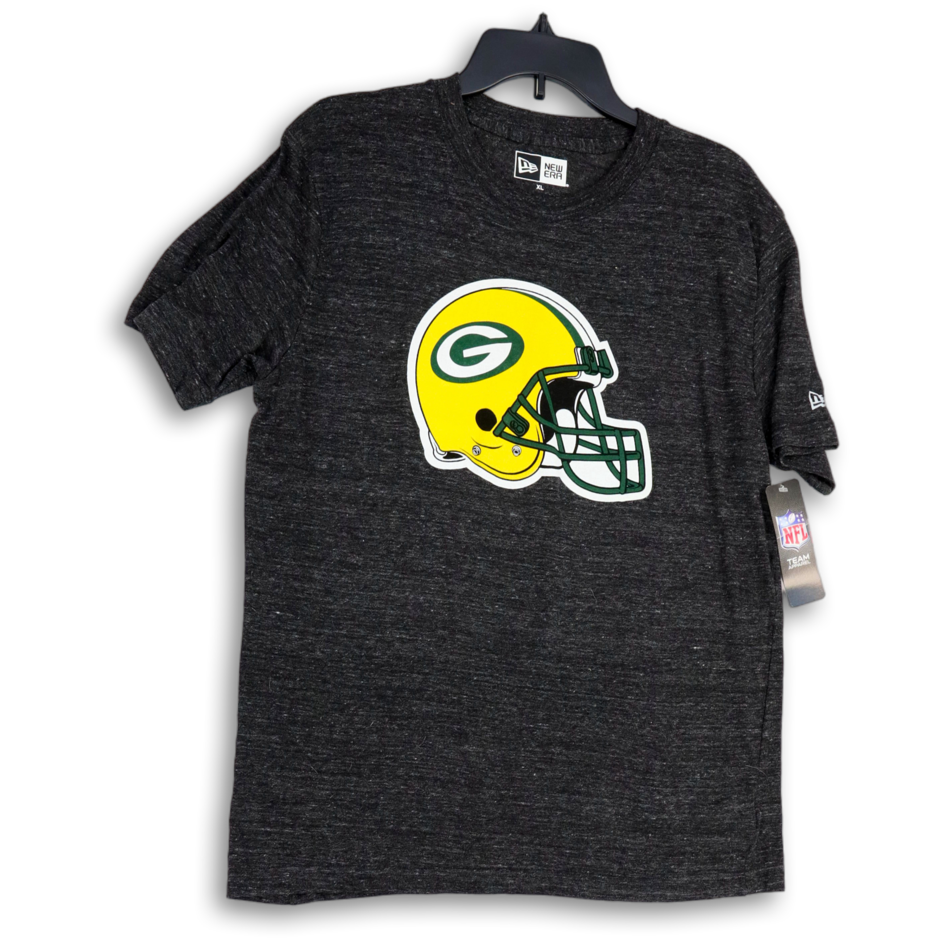 Buy the NWT Mens Black Green Bay Packers Short Sleeve Graphic Pullover T- Shirt XL