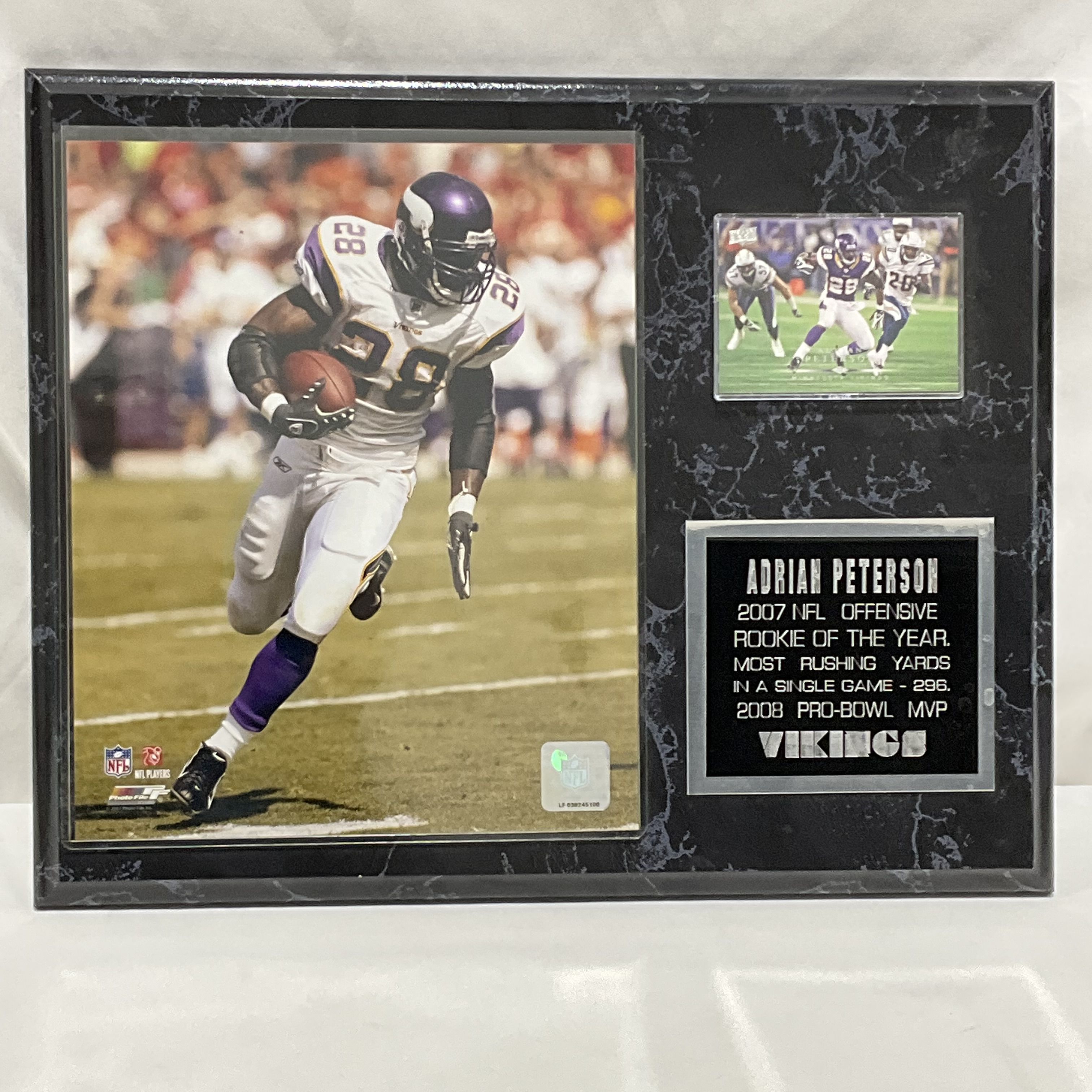 Adrian Peterson Autographed Trading Cards, Signed Adrian Peterson