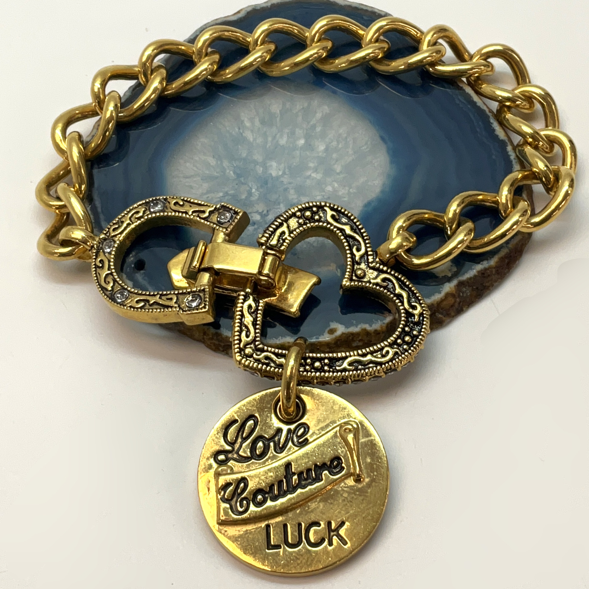 Juicy Couture Heart Charm Toggle Bracelet