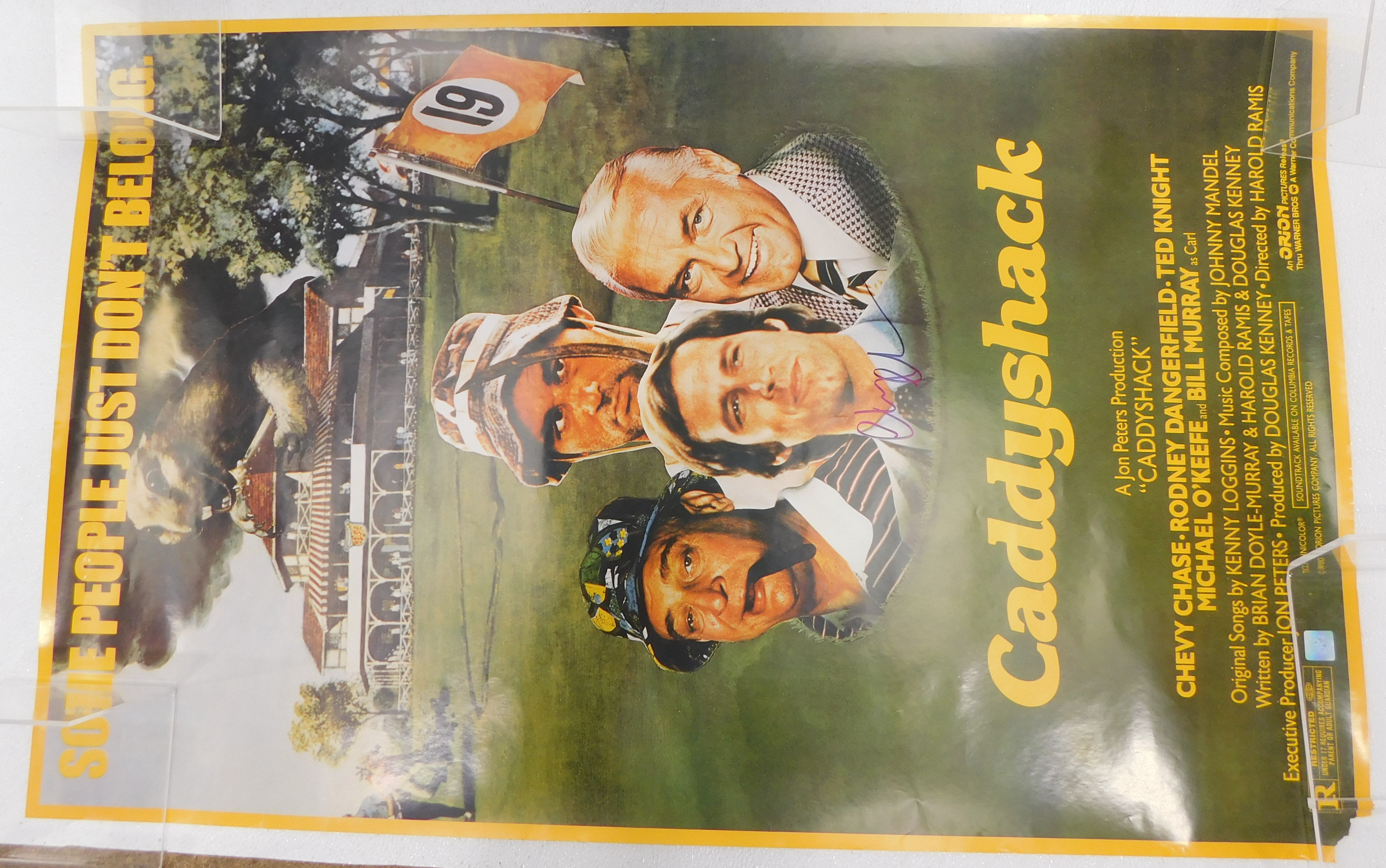 Buy the Chery Chase Signed Caddyshack Movie Poster | GoodwillFinds