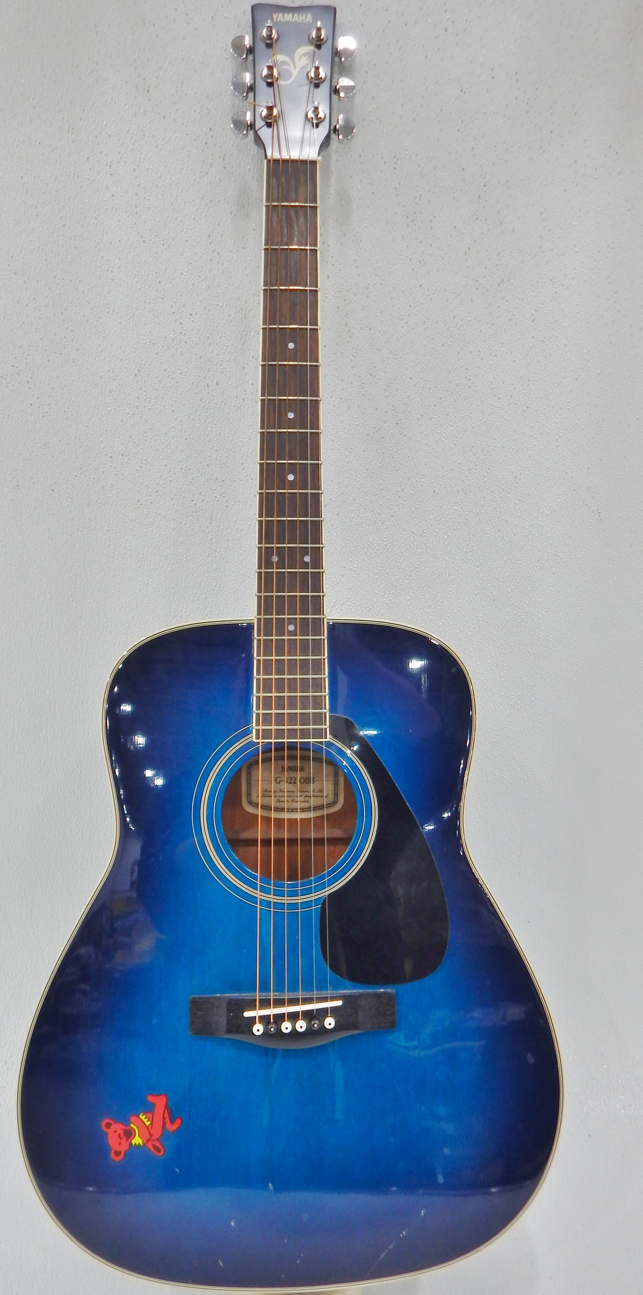 Buy the Yamaha Brand FG-422 OBB Blue Acoustic Guitar w/ Hard 