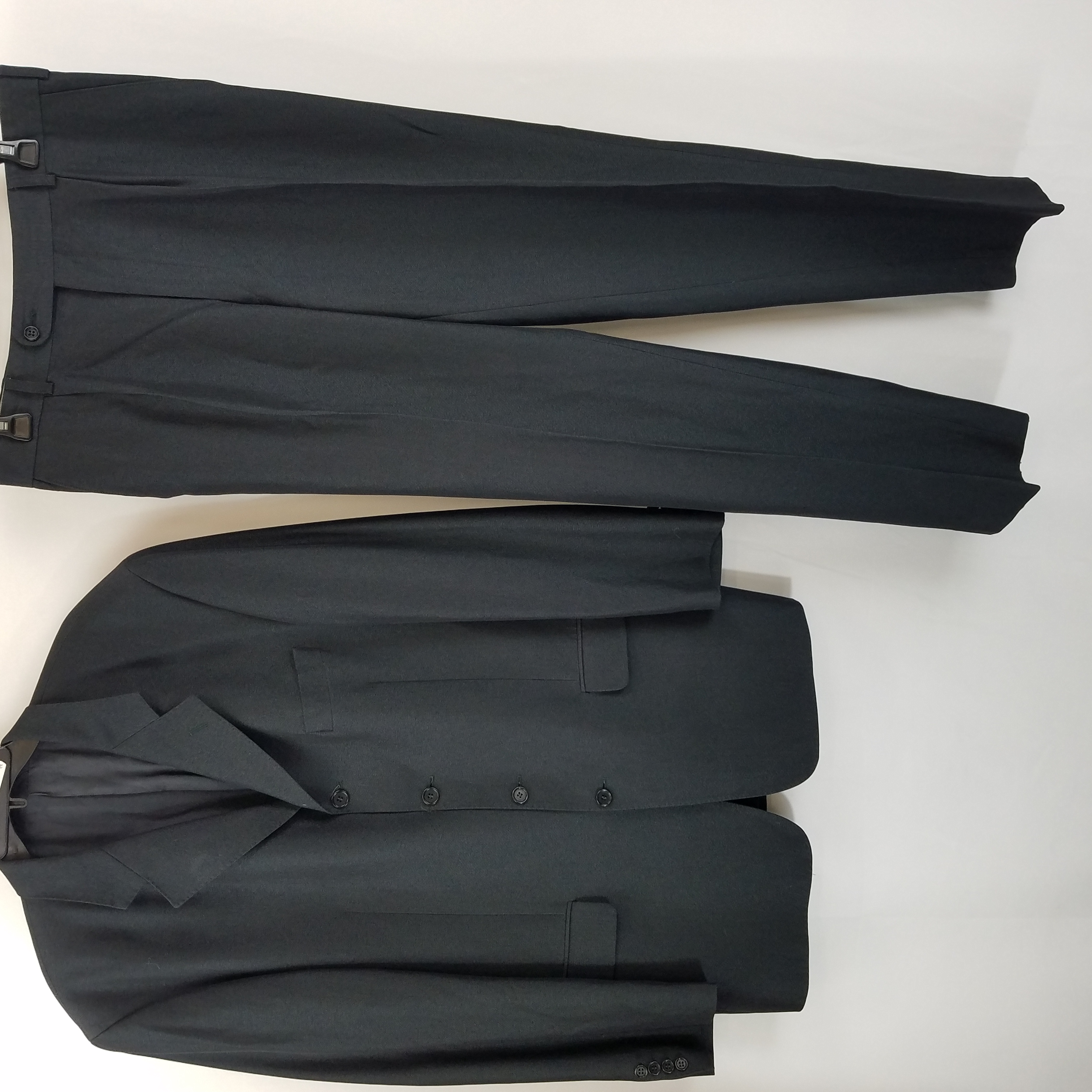 Buy the Bernhardt Men Suit Black | GoodwillFinds