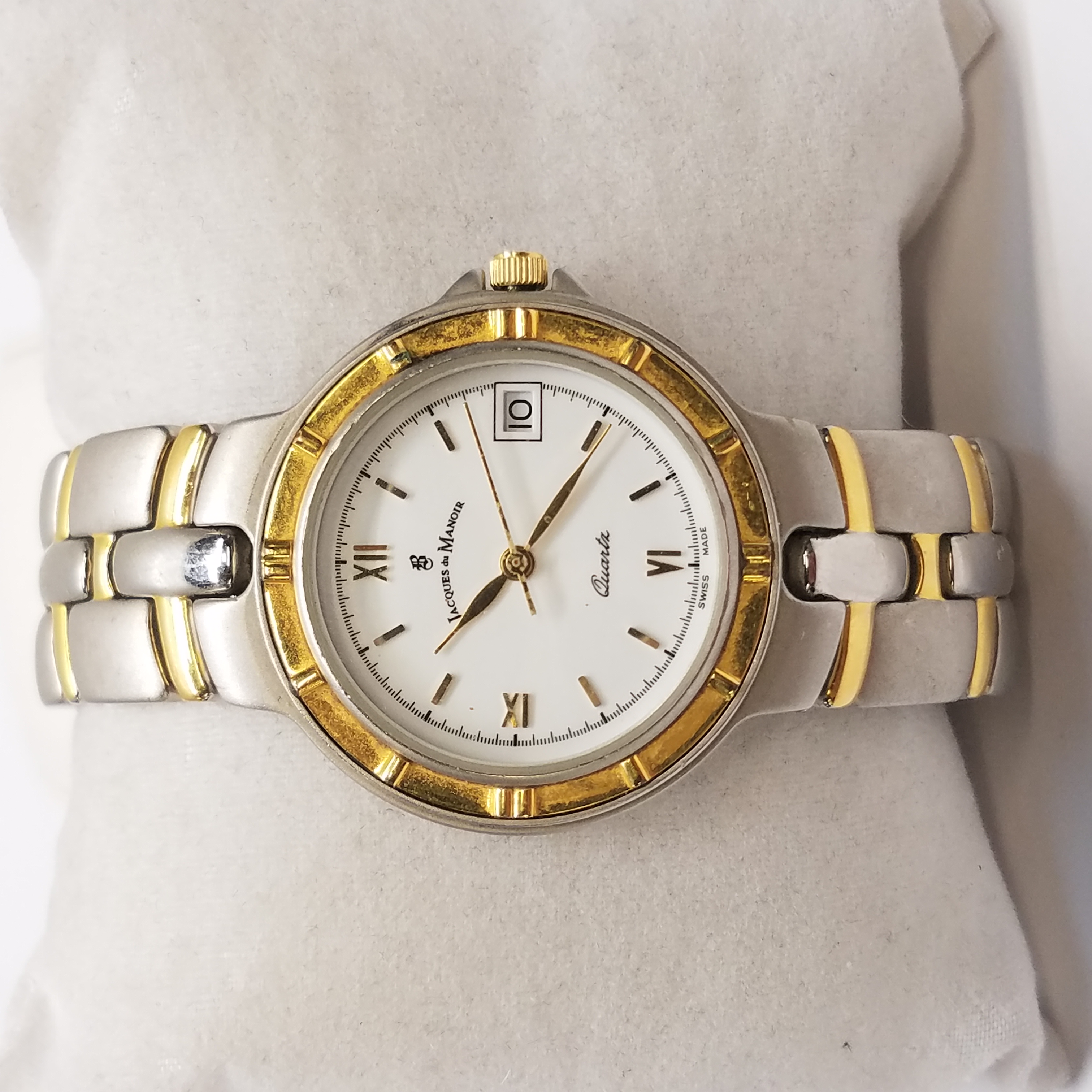 Buy the Jacques Du Manoir Two Toned Quartz Watch | GoodwillFinds