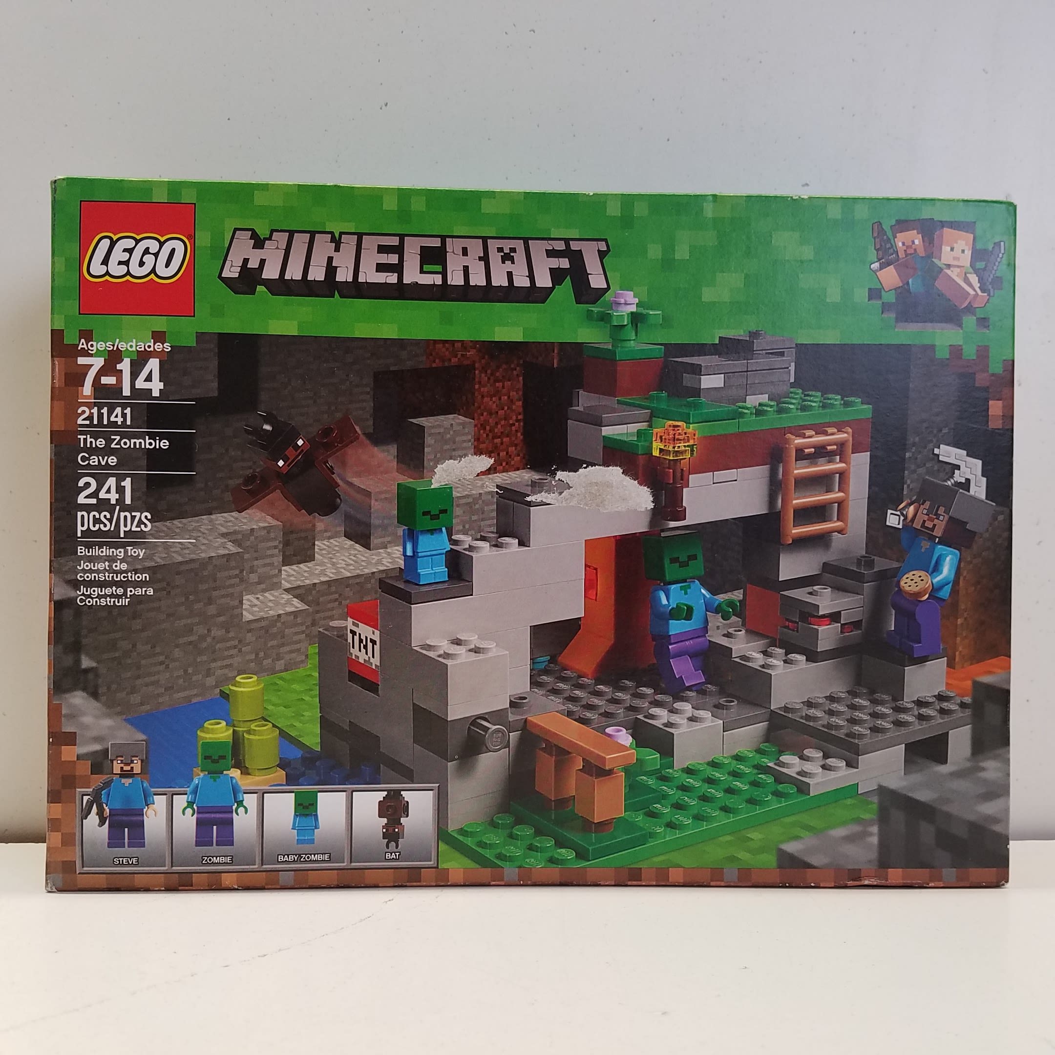 Buy the LEGO Minecraft: The Zombie Cave (21141) | GoodwillFinds