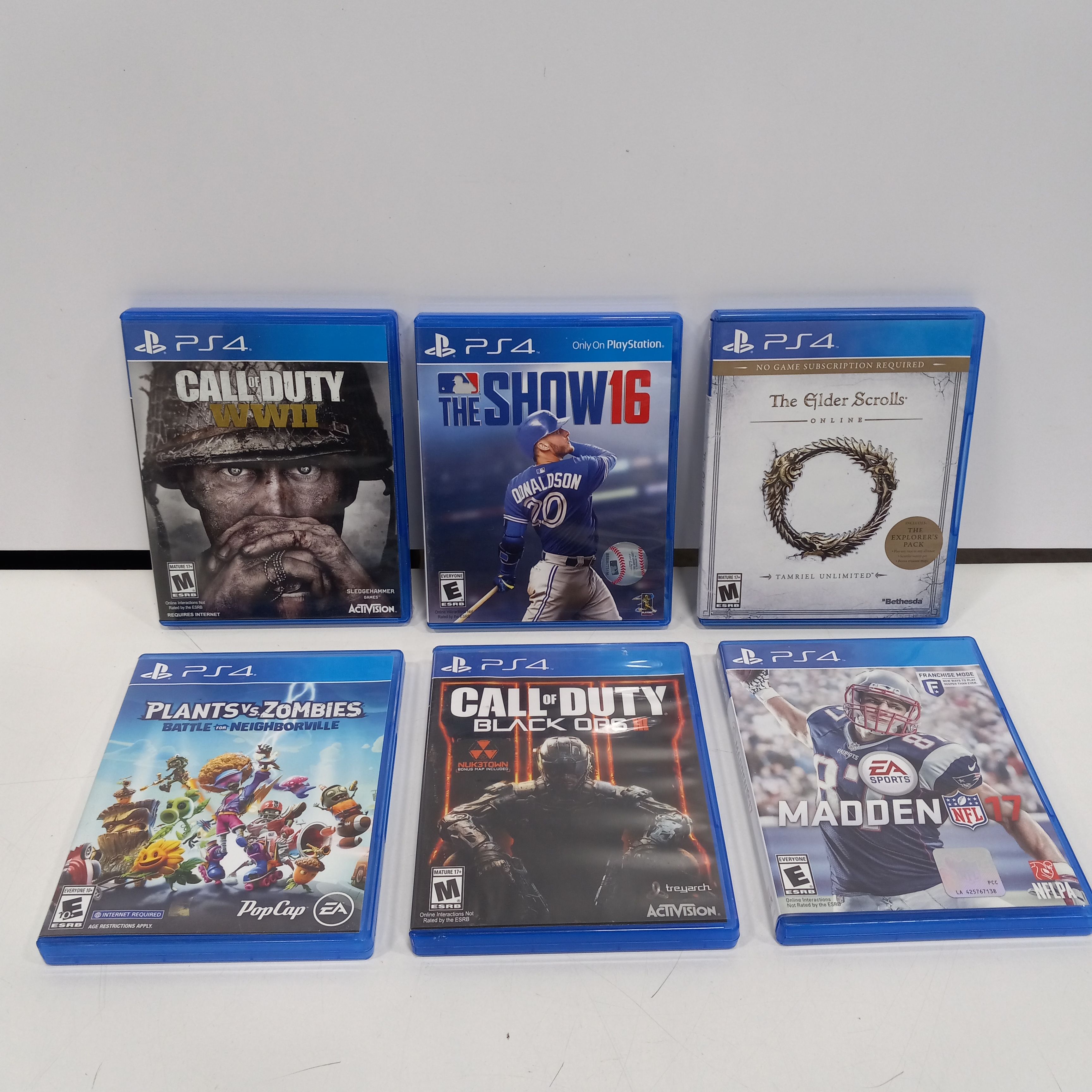 Buy the Bundle Of 6 Assorted PlayStation 4 Games | GoodwillFinds