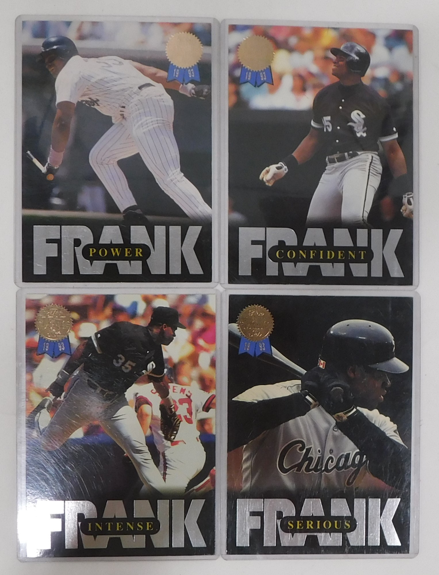 1993 Leaf Baseball Frank Thomas Set Three Cards Power 