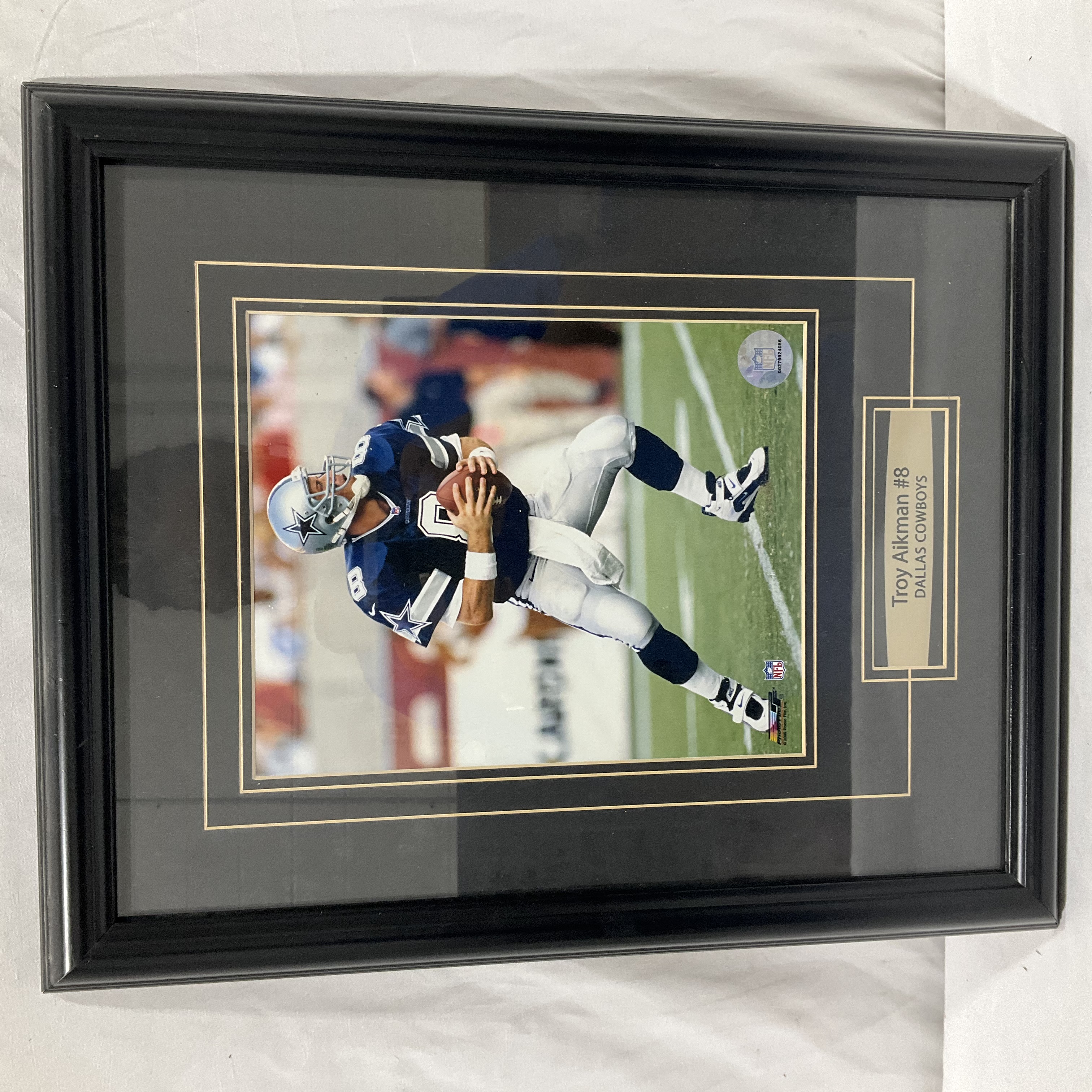 Troy Aikman Autographed Signed Framed Dallas Cowboys Jersey 