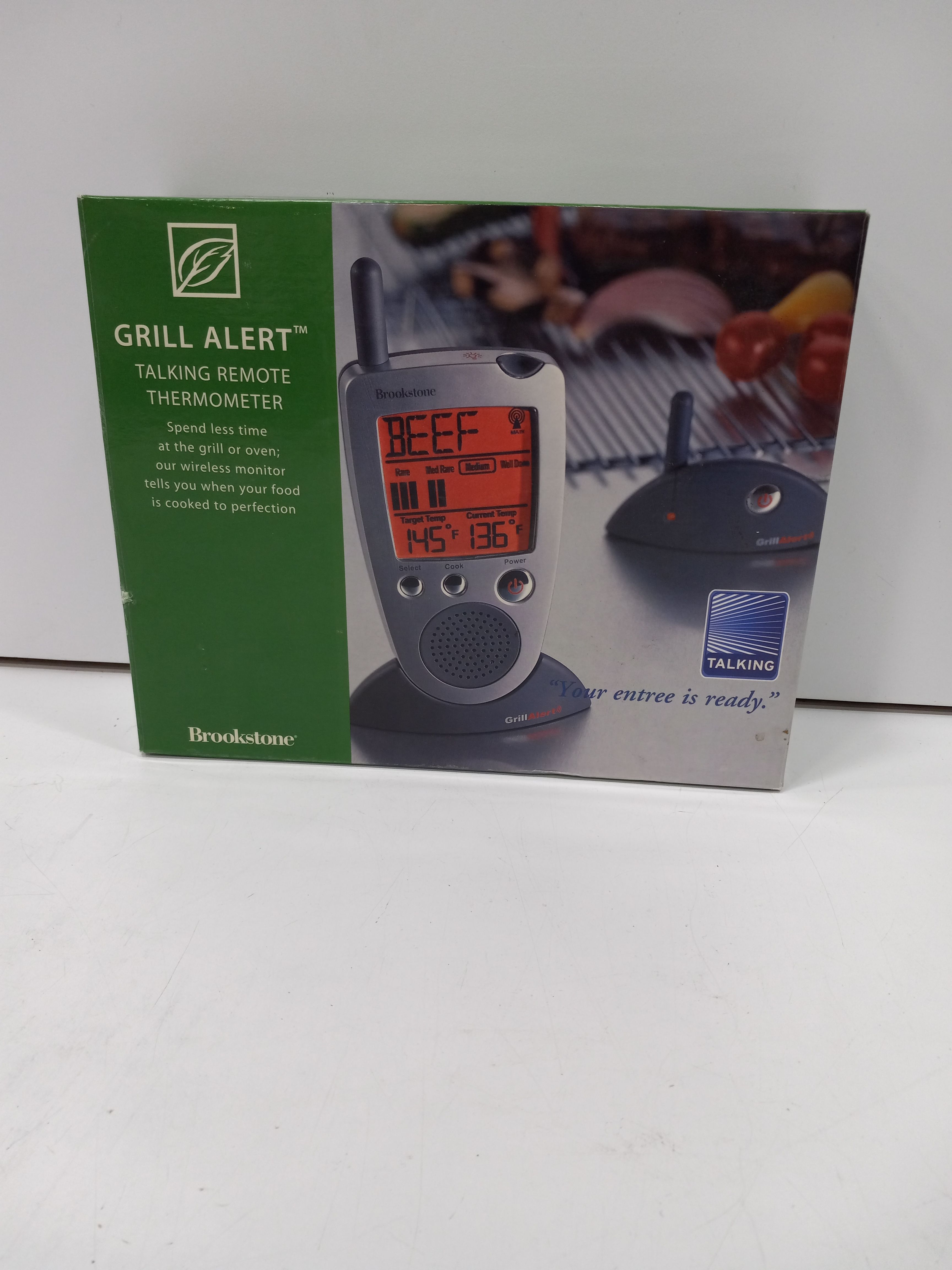 Buy the Grill Alert Talking Remote Thermometer GoodwillFinds