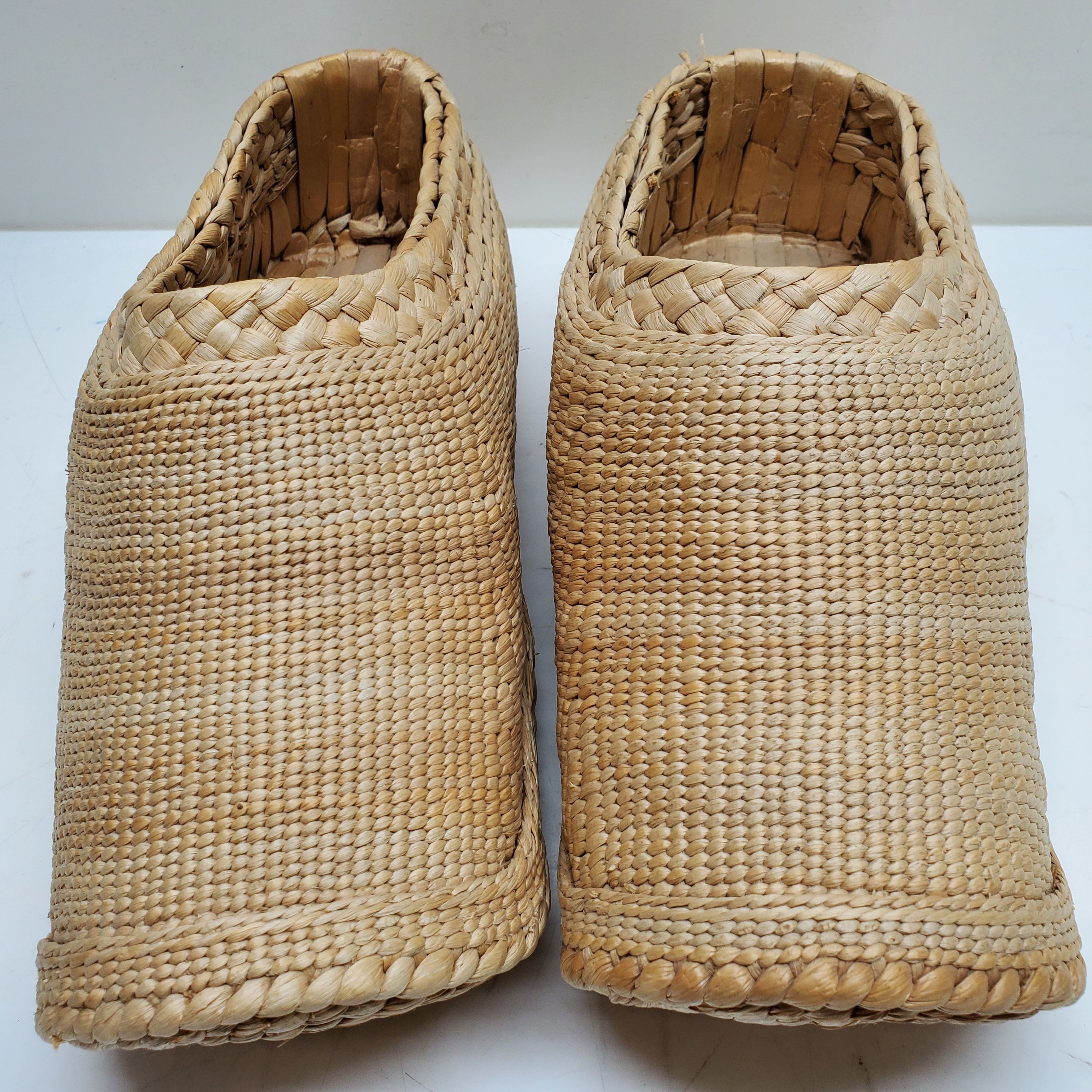 Buy the Handmade Woven Straw Clogs | GoodwillFinds