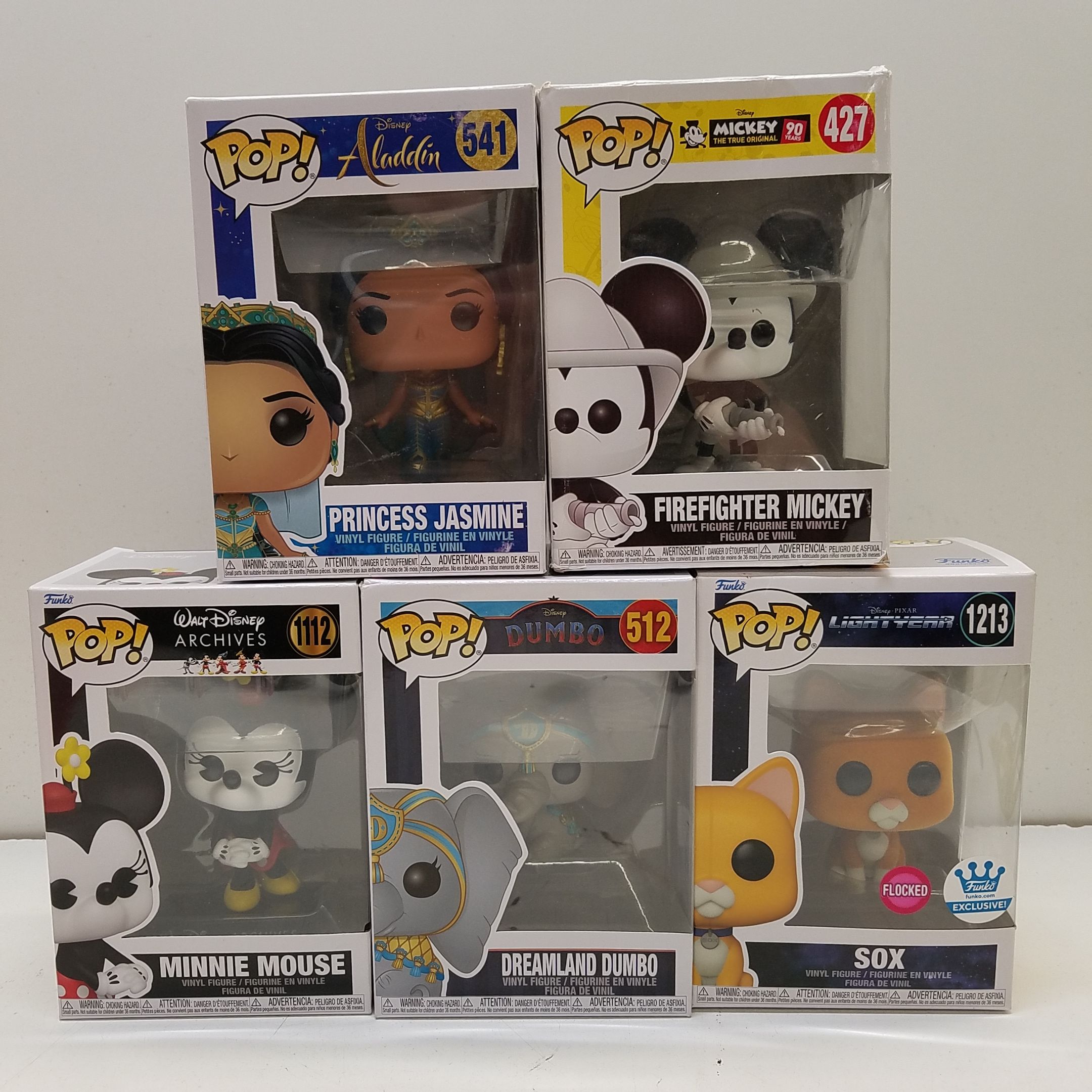 Buy The Walt Disney Funko Pop Bundle Lot Of 5 Vinyl Figures Iob 