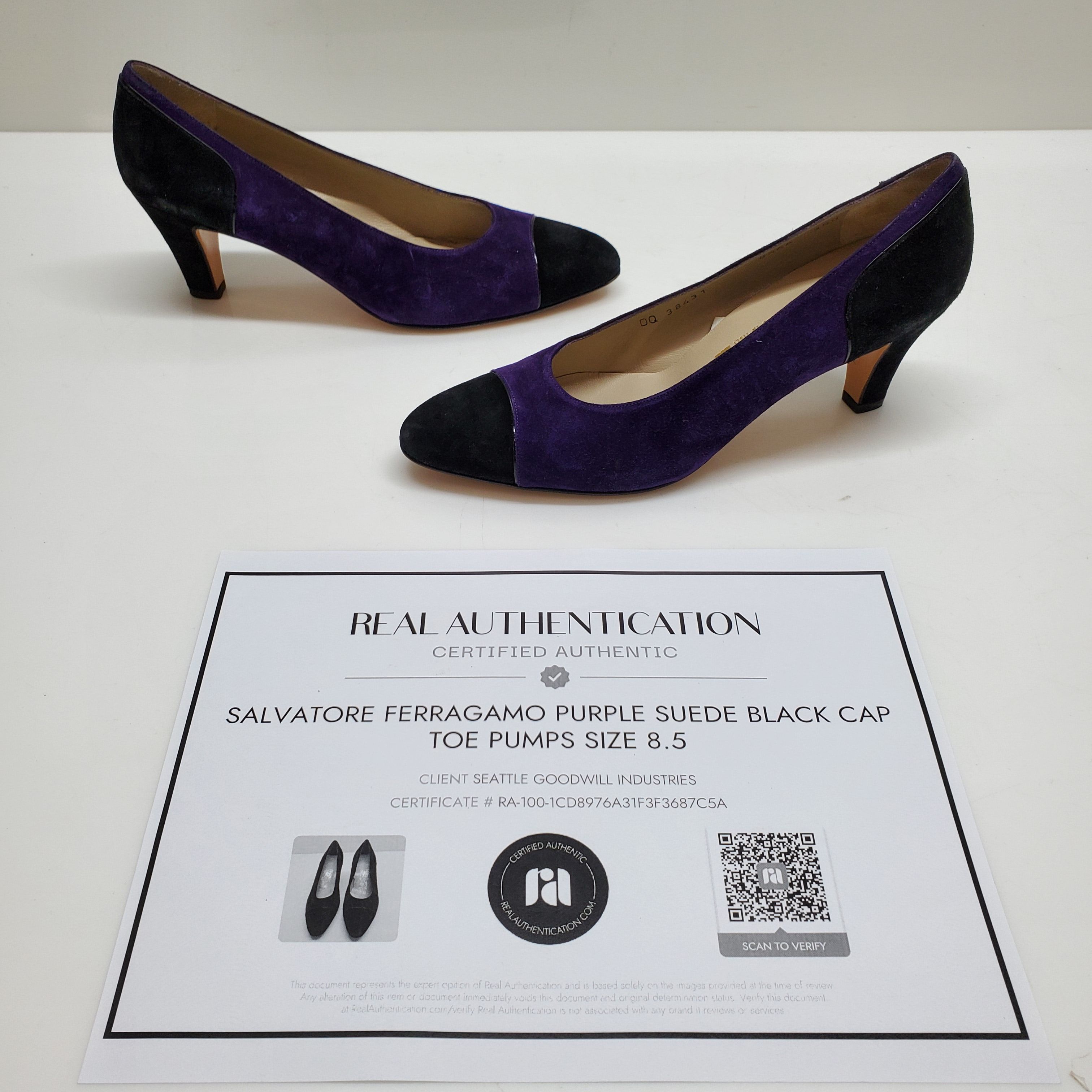 Salvatore ferragamo cheap purple shoes