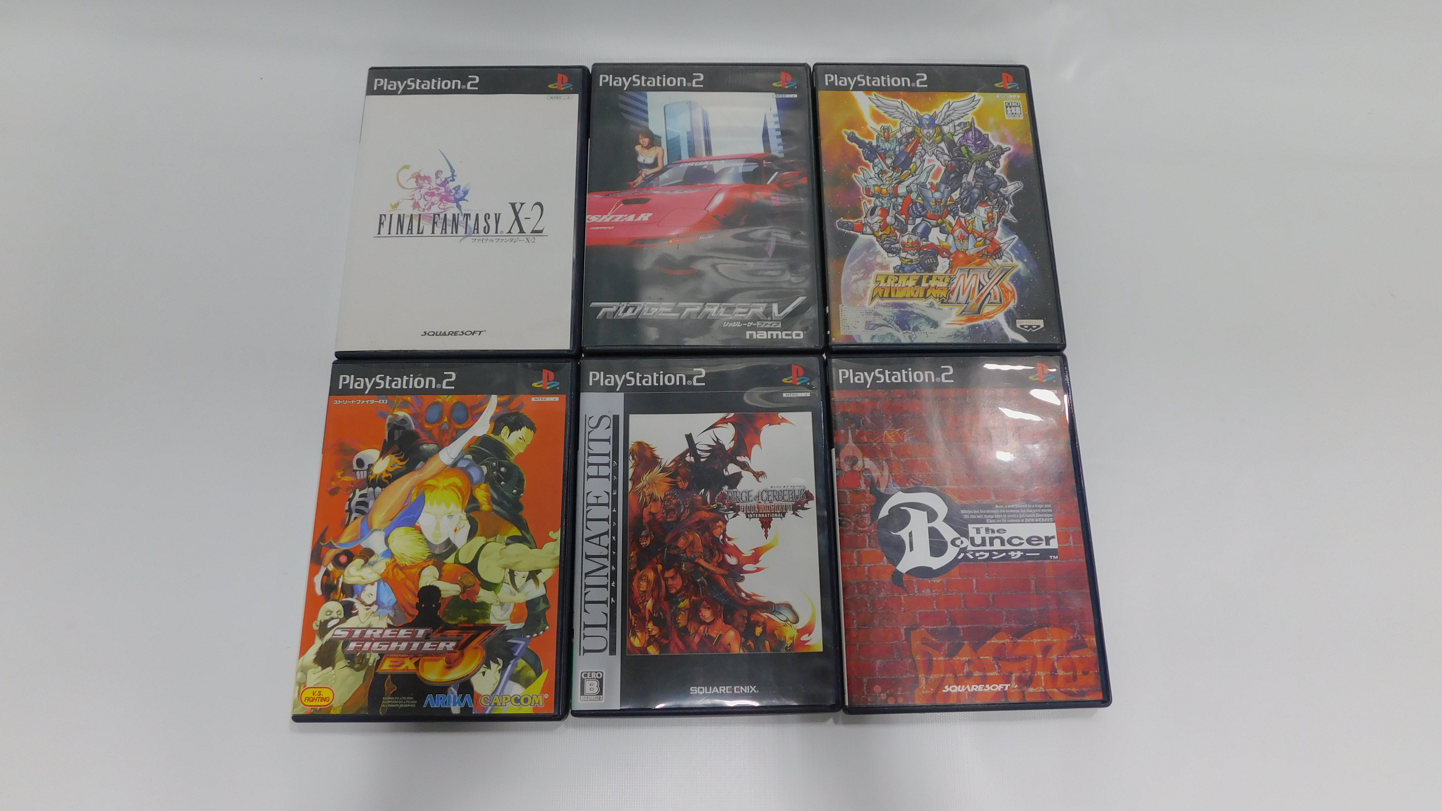Buy the 6 Sony PlayStation 2 PS2 Final Fantasy Dirge of Cerberus, Street Fighter EX 3 | GoodwillFinds