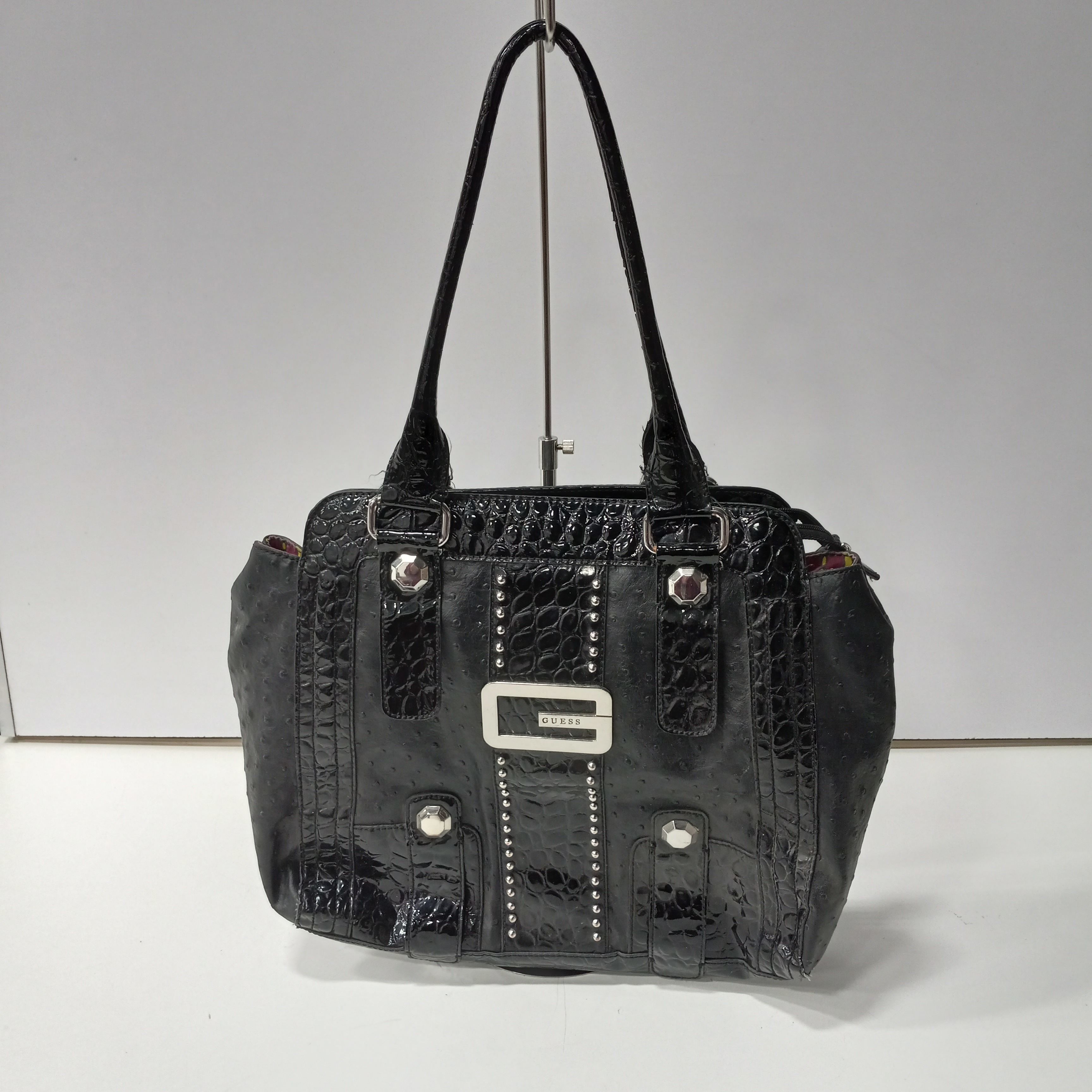 GUESS Black POWER PLAY Quilted Mini Cross Body Bag