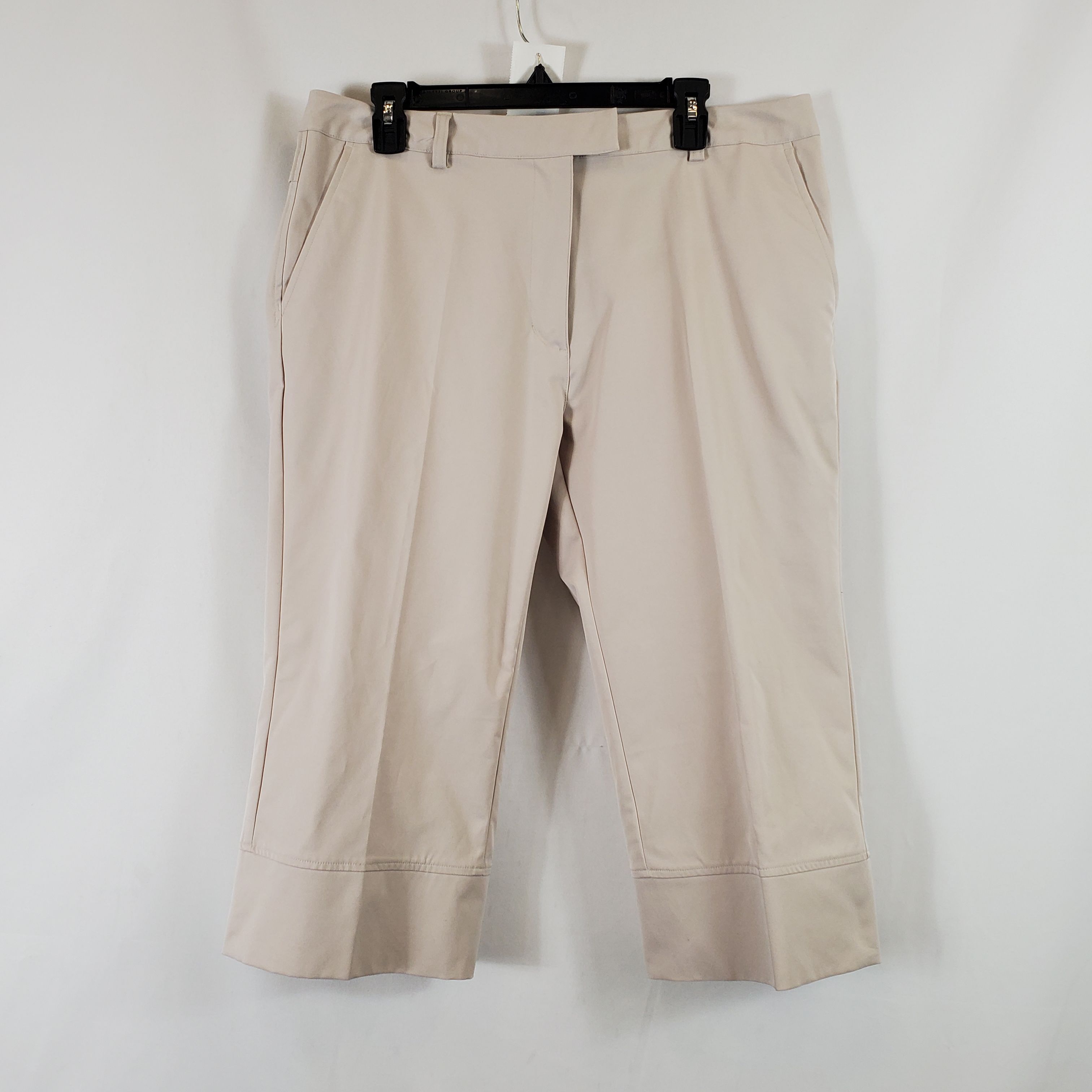 Buy the Adidas Women's Tan Golf Capri SZ 14 NWT