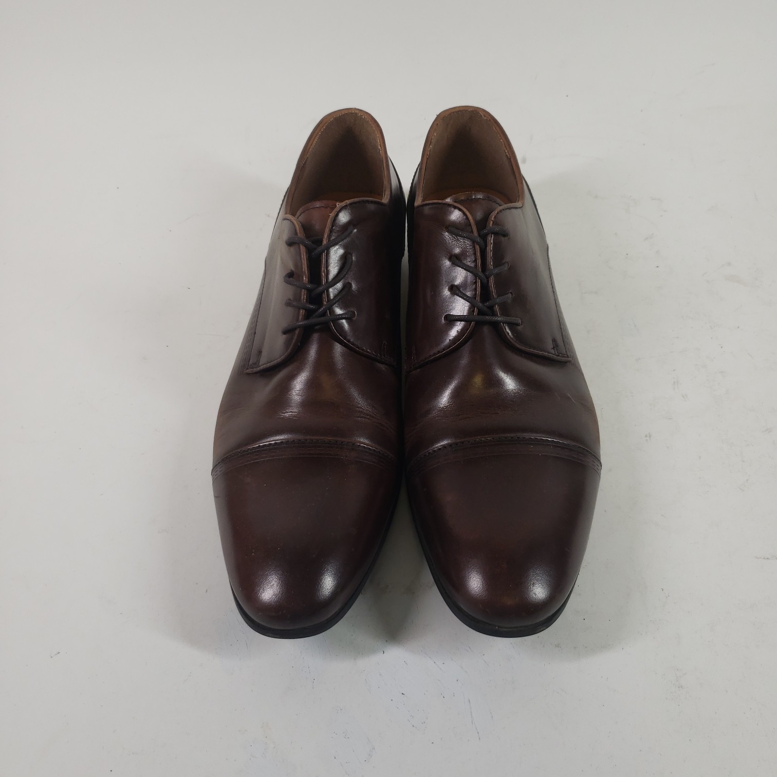 Buy the Mens Leather Lace Oxford Shoes | GoodwillFinds