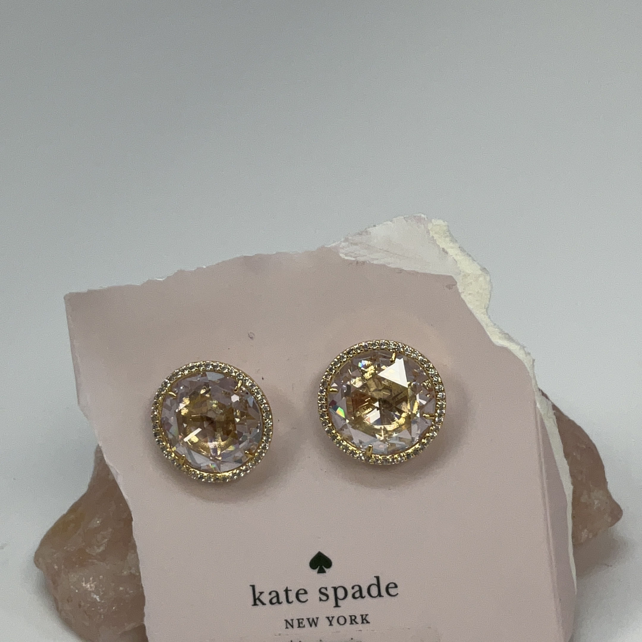 Kate spade Jewelry Unique Red CZ maple shaped stud earrings 14K Gold Plated  cute | eBay