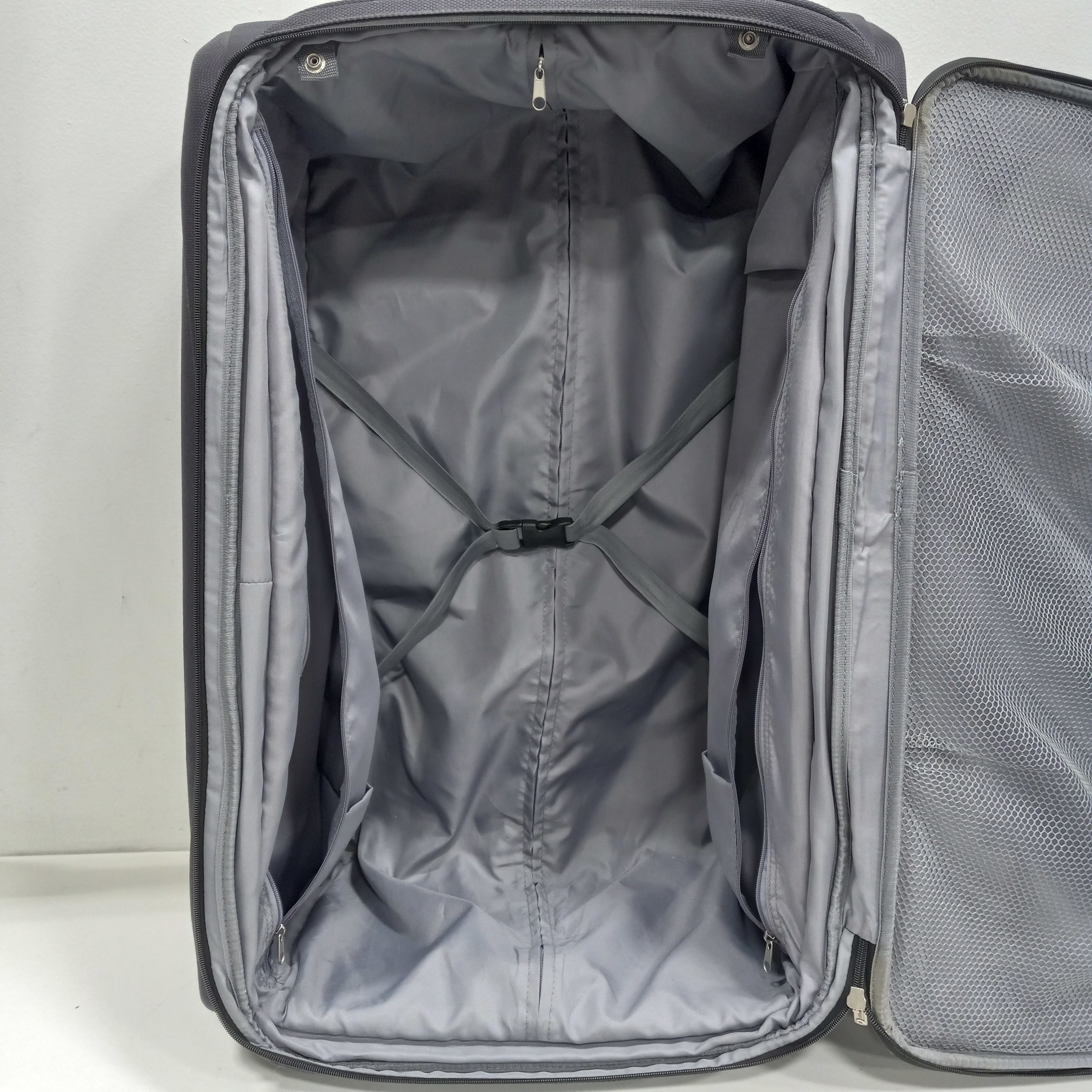Buy the Worldbound Charcoal & Black Rolling Luggage | GoodwillFinds