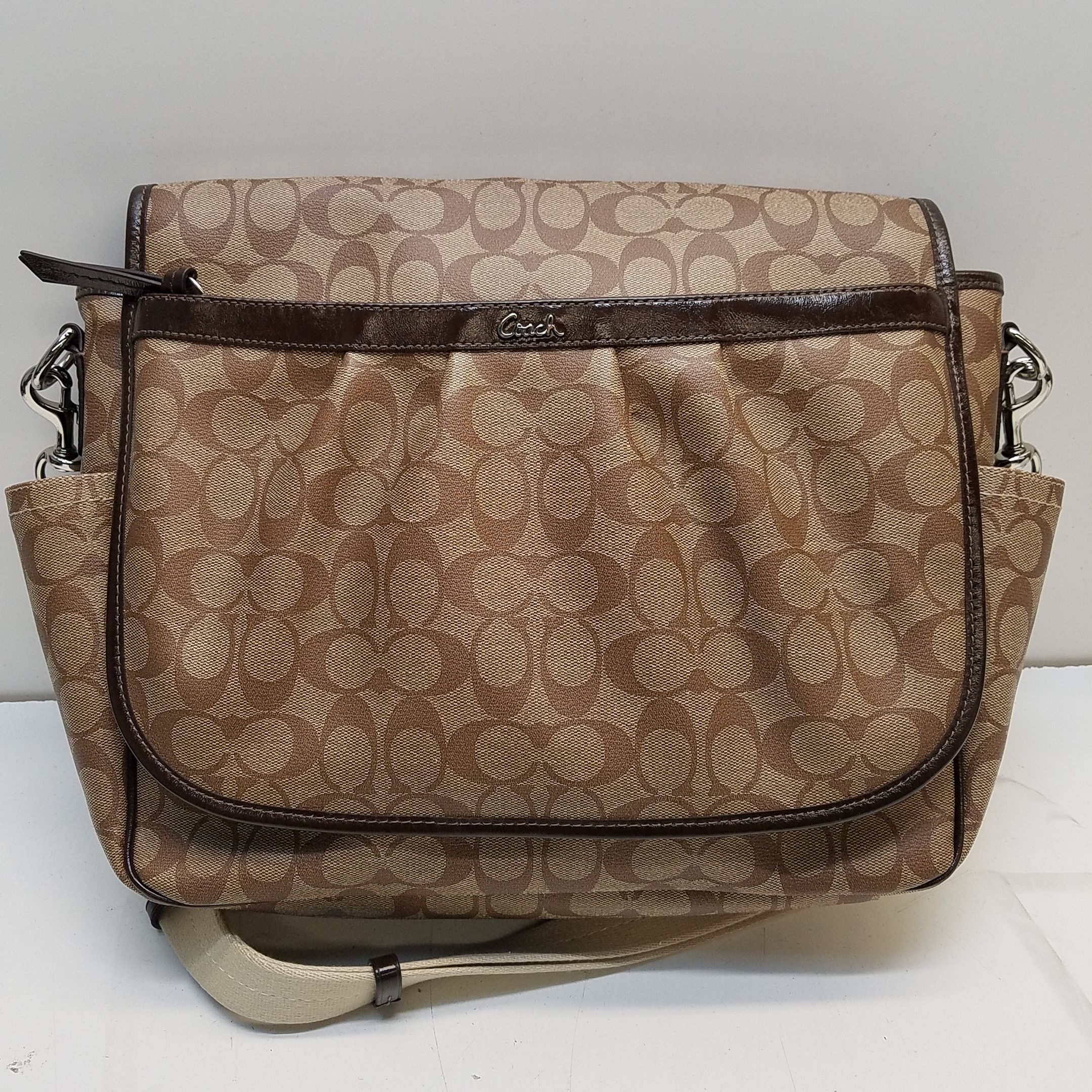 Coach signature diaper discount bag