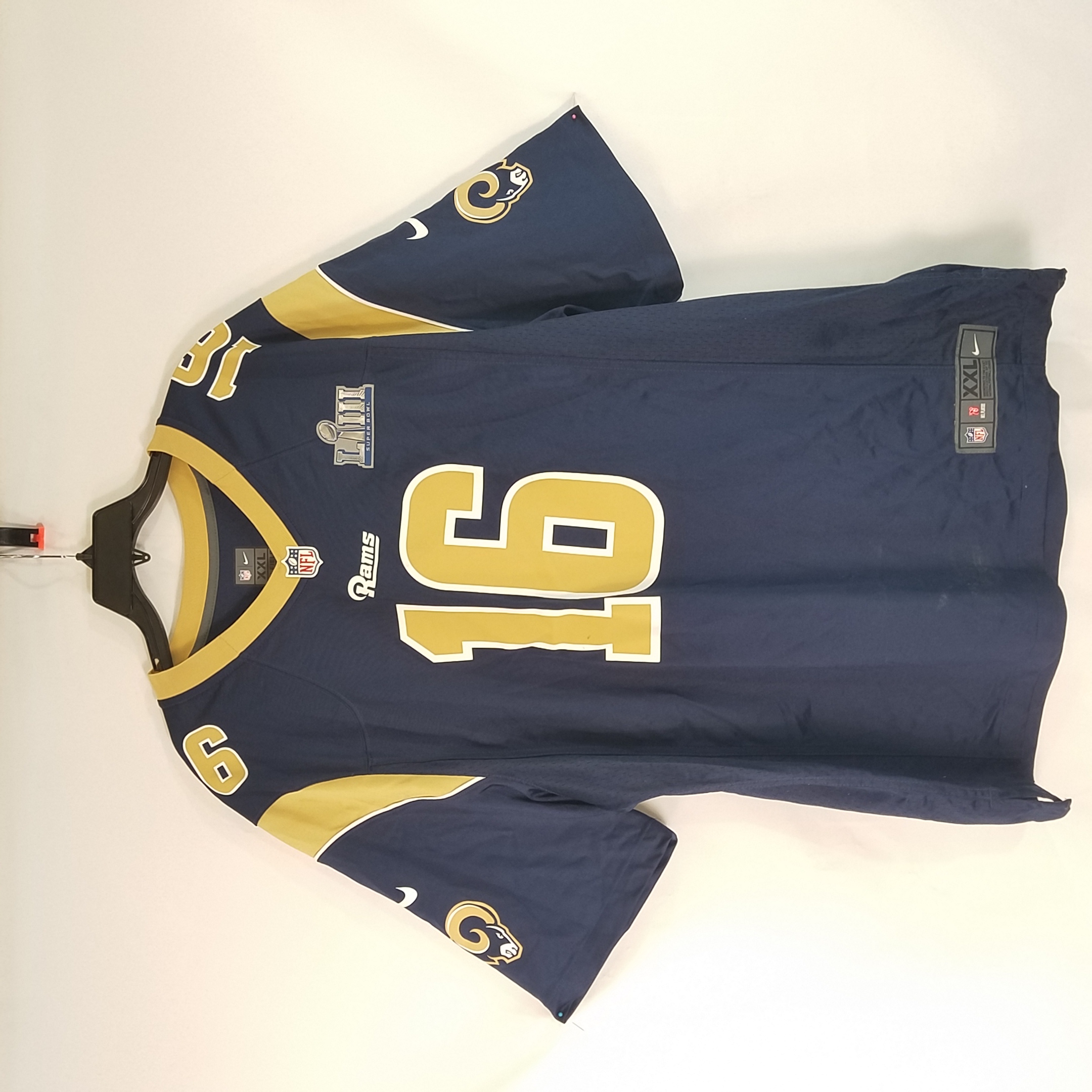 Los Angeles Rams Jared Goff #16 Super Bowl 53 On Field Jersey New With  Tags!