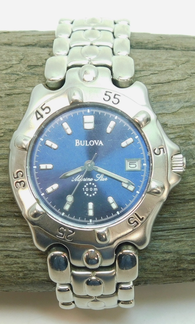 Buy the Bulova Quartz Marine Star T9 Men's Dress Watch | GoodwillFinds