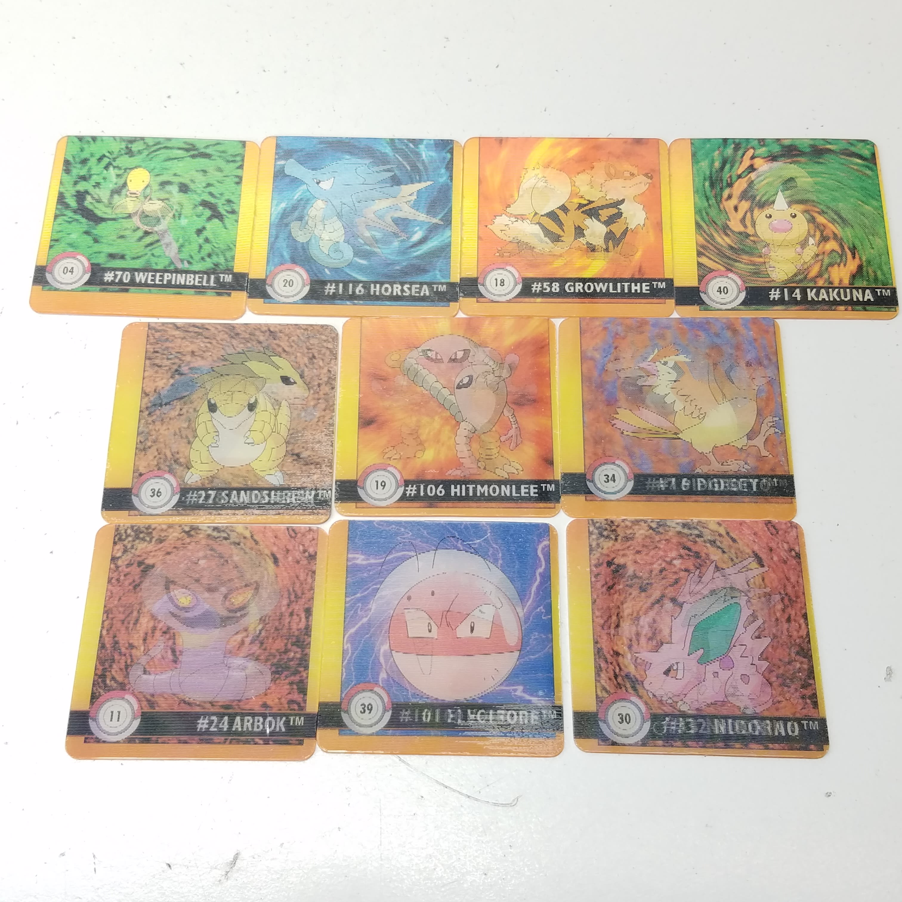 Buy The Vintage 1999 Pokémon Gotta Catch Em All Premier Edition Artbox Action Flipz Set Of 10 0110