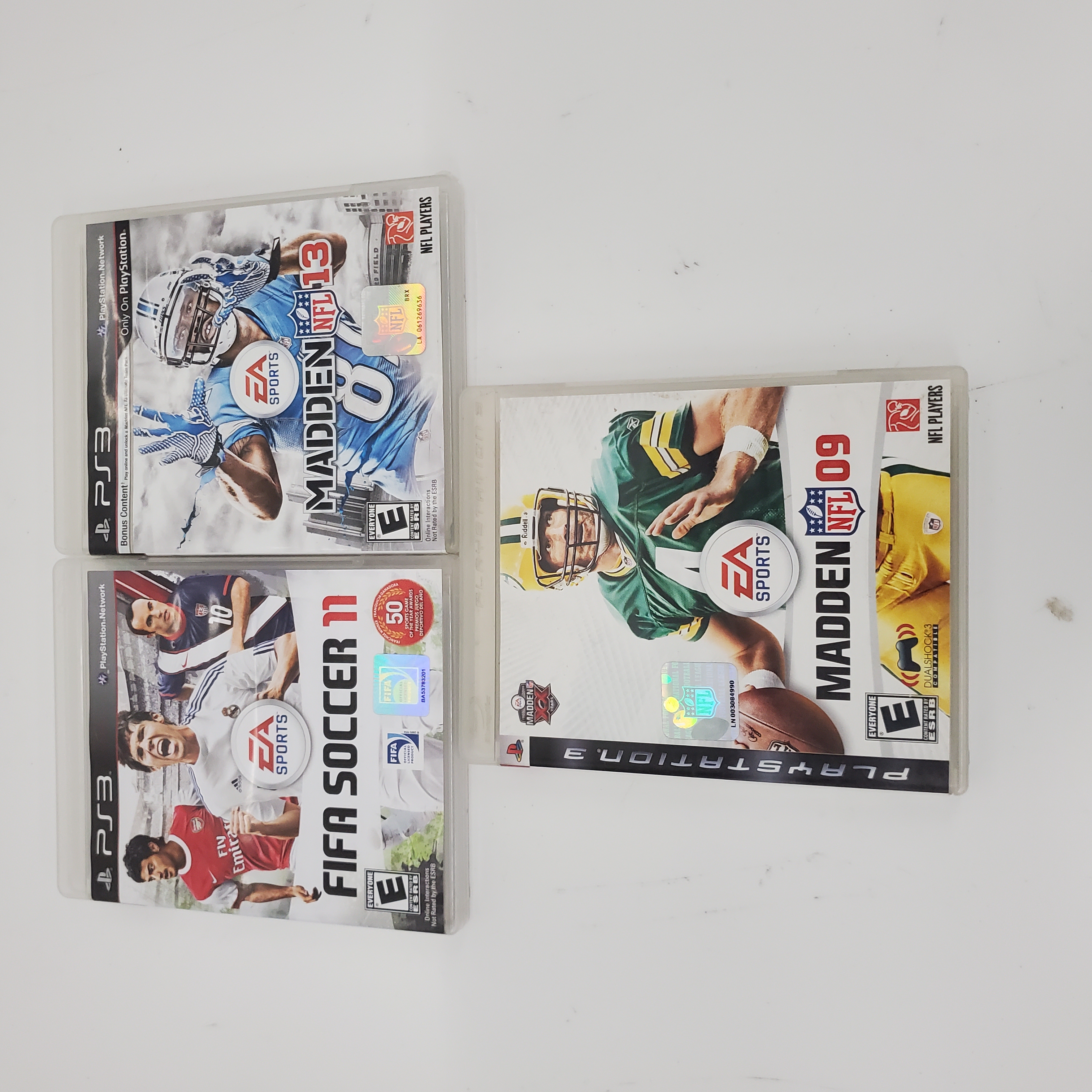 Buy the Lot of 3 PS3 Madden and fifa Game Disc