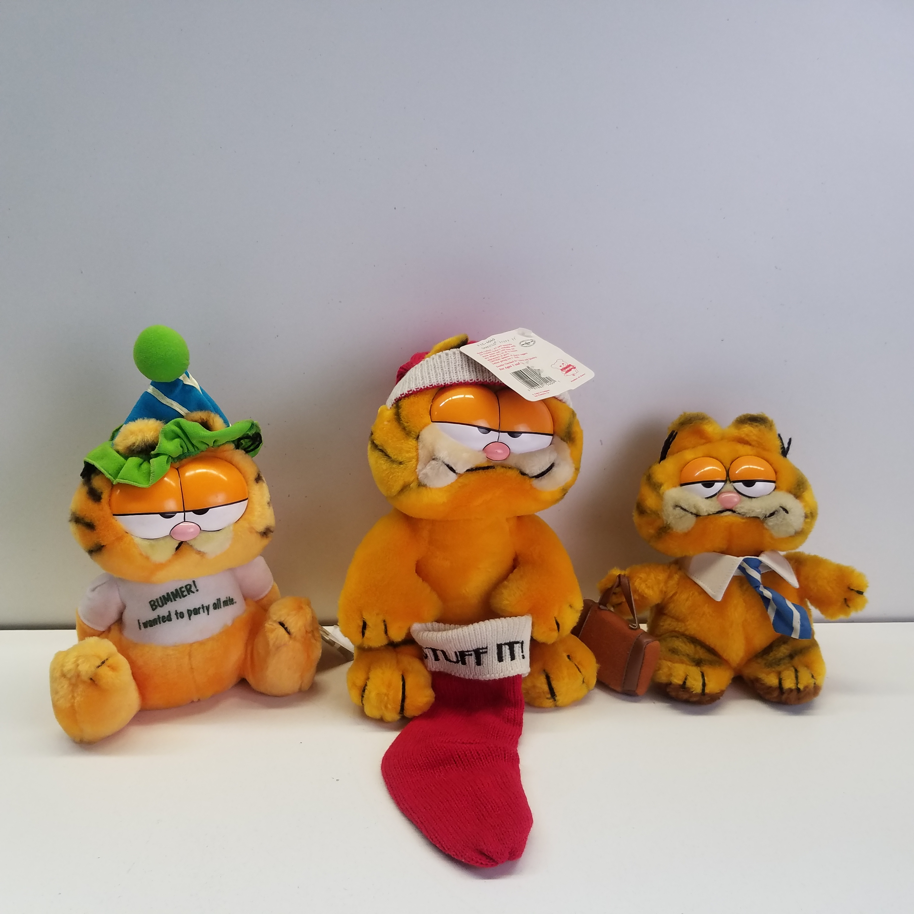 Buy the Vintage Garfield Plush Bundle of 3 | GoodwillFinds