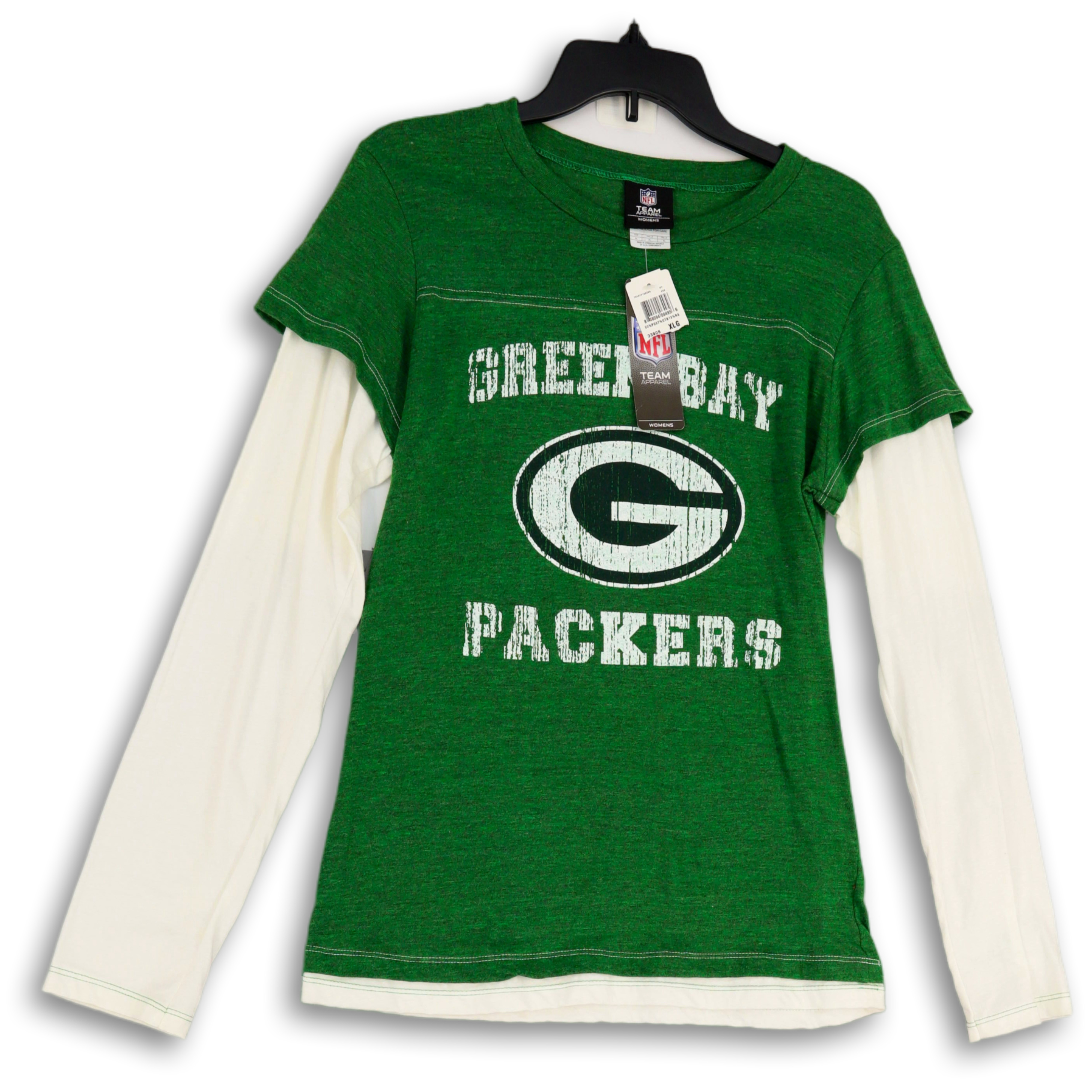 Women's Green Bay Packers Graphic Crew Neck Long Sleeve Tee