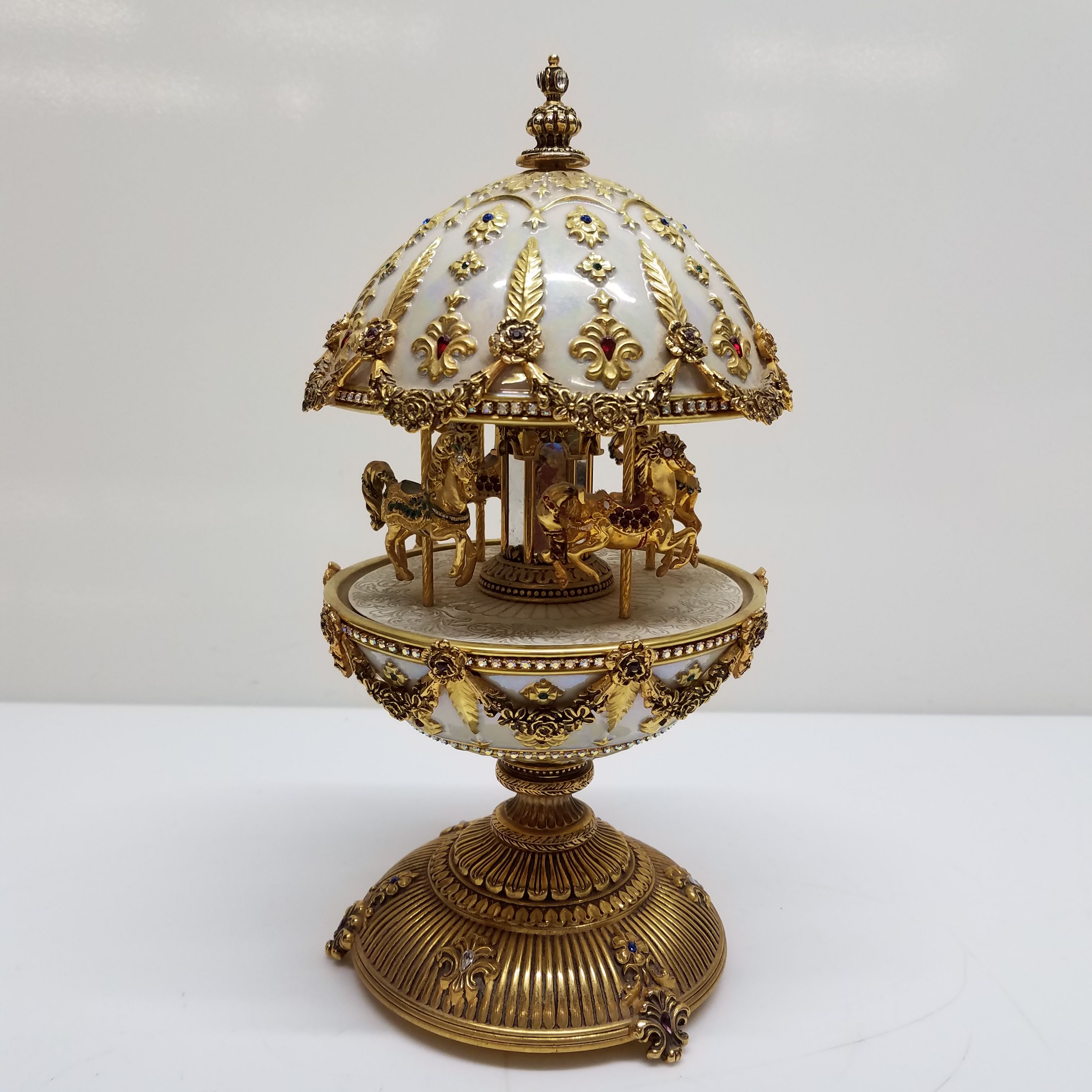 Buy the Franklin Mint The Faberge Imperial Carousel Egg | GoodwillFinds