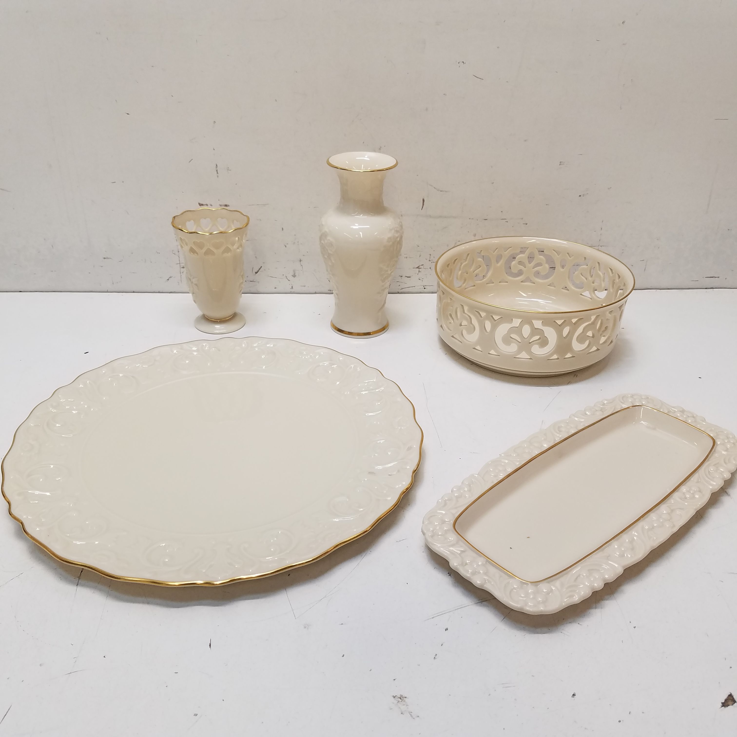 Buy the Lot of Assorted Lenox Hand Decorated with 24k Gold