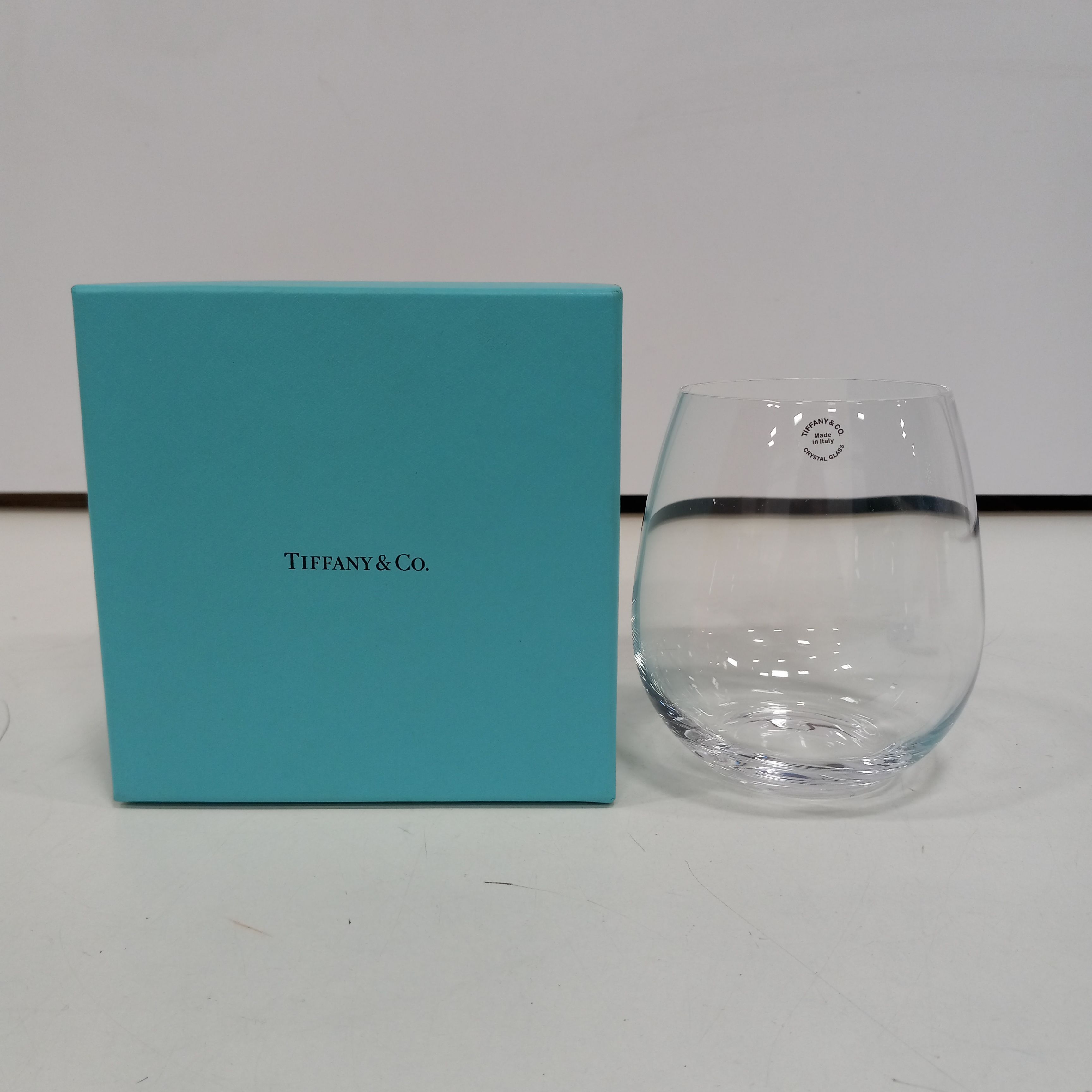 Tiffany and co discount wine glasses stemless