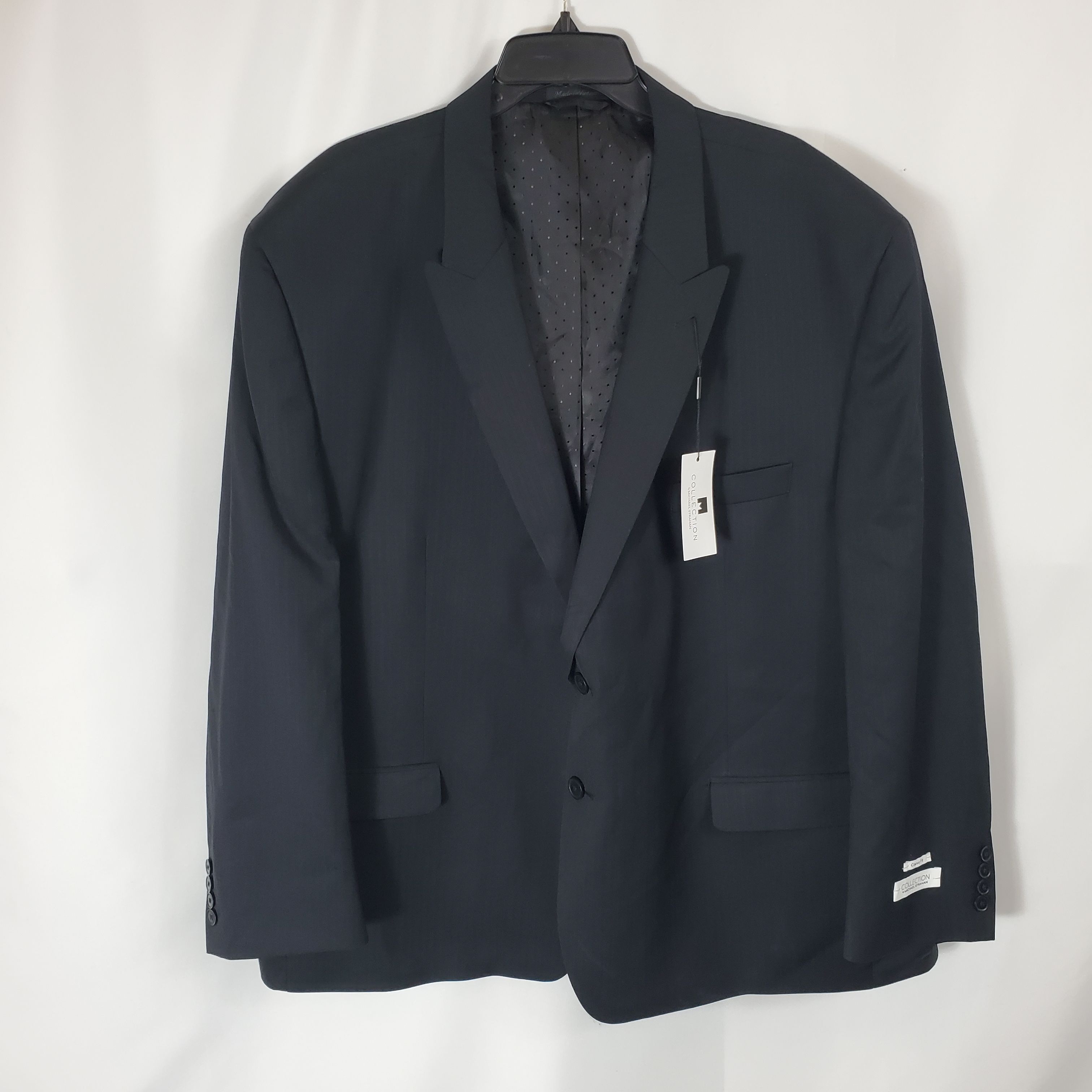 Buy the Collection Men Black Suit Jacket 58S NWT | GoodwillFinds