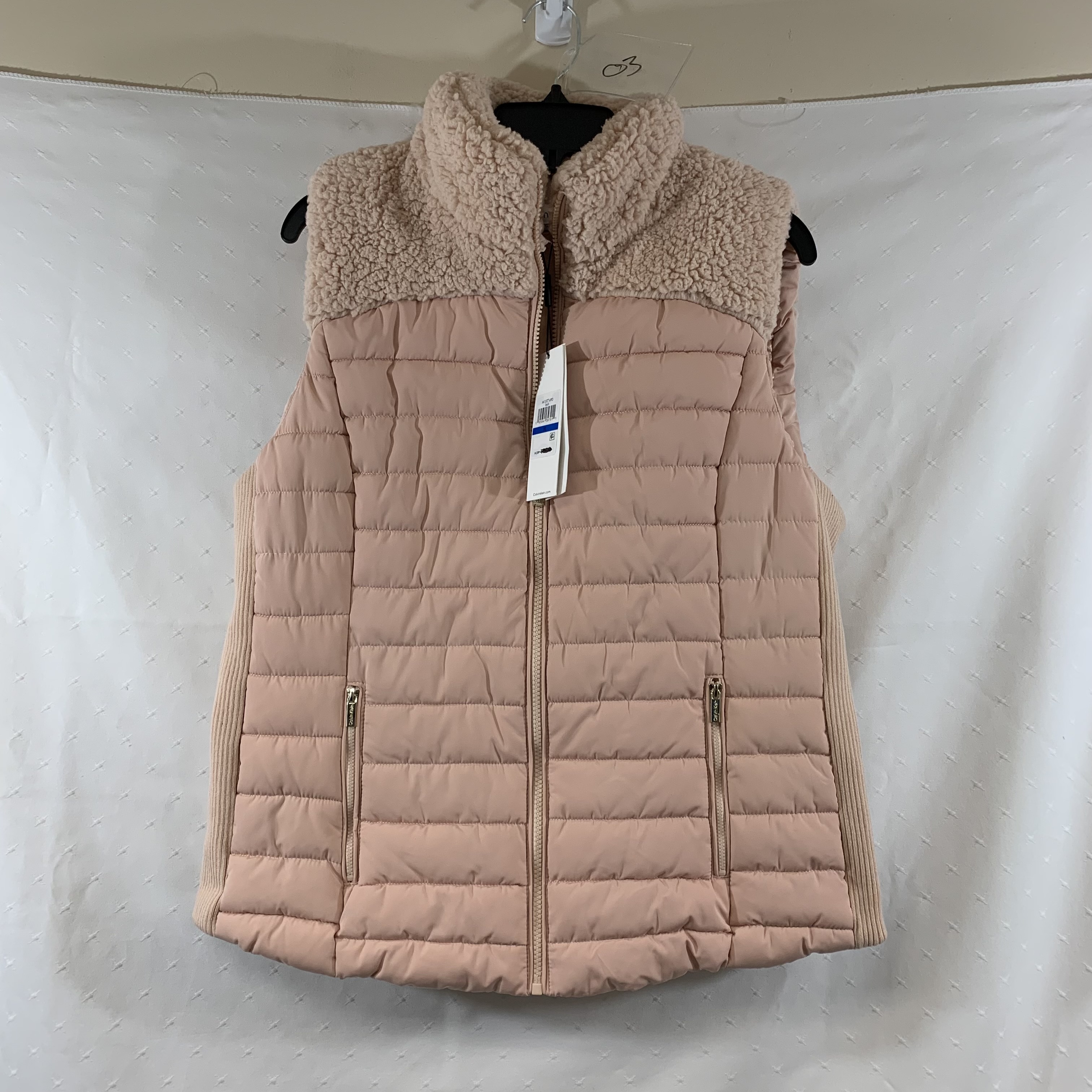 Buy Women's Blush Sherpa Yoke Puffer Vest, Sz. XL for USD 33.29 |  GoodwillFinds