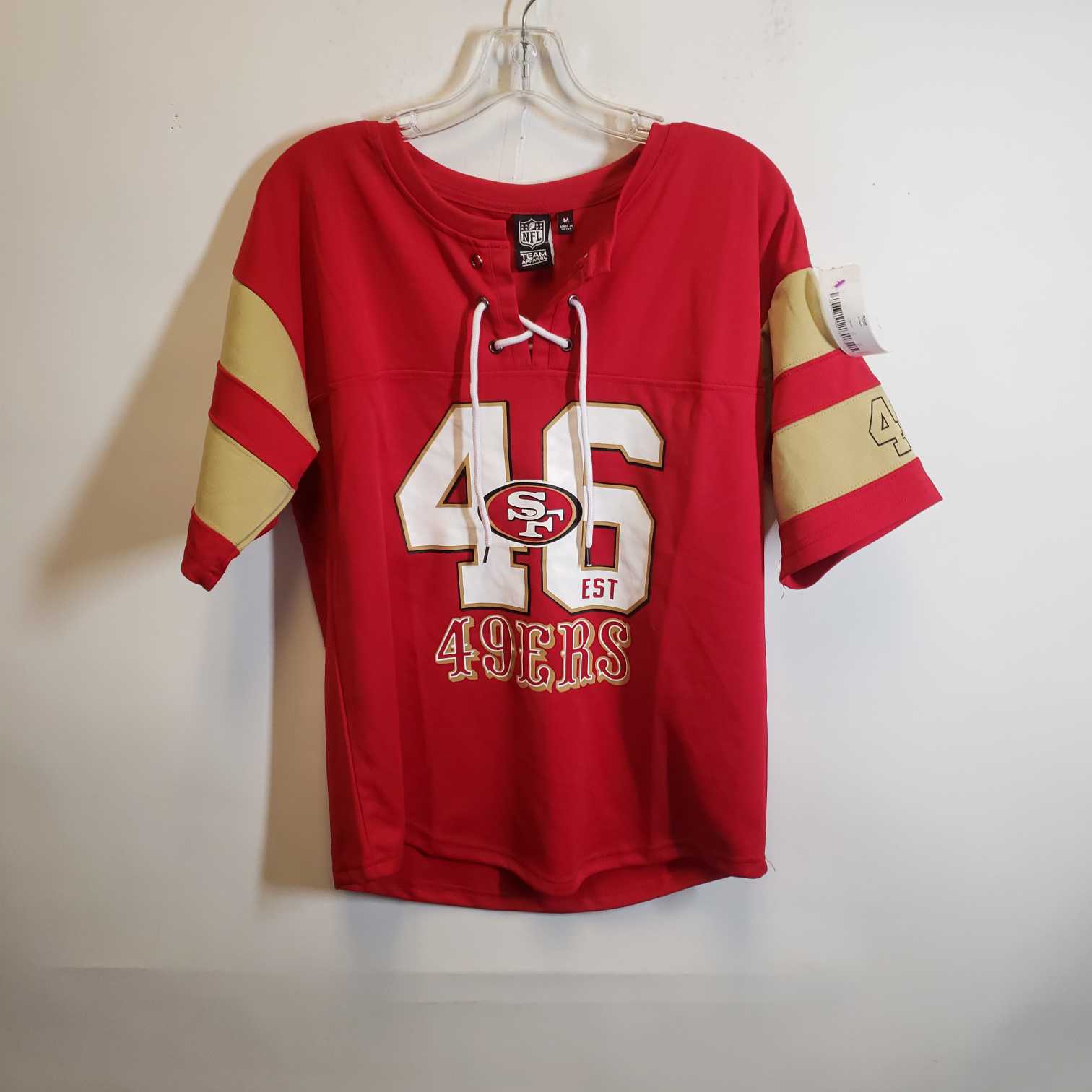 Buy the NWT Womens San Francisco 49ers Activewear T Shirt Size Medium