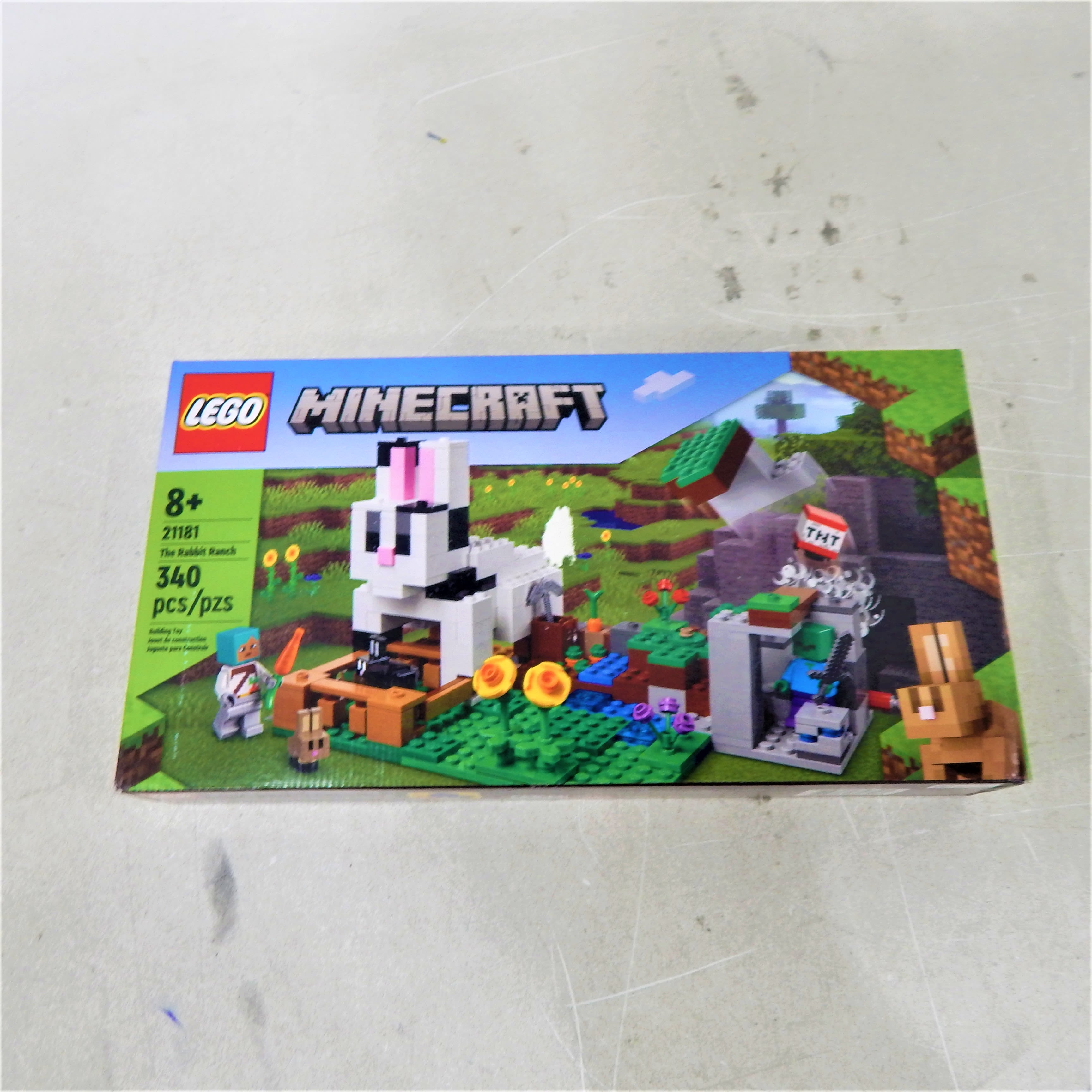 Buy the Sealed Lego Minecraft The Rabbit Ranch Set 21181