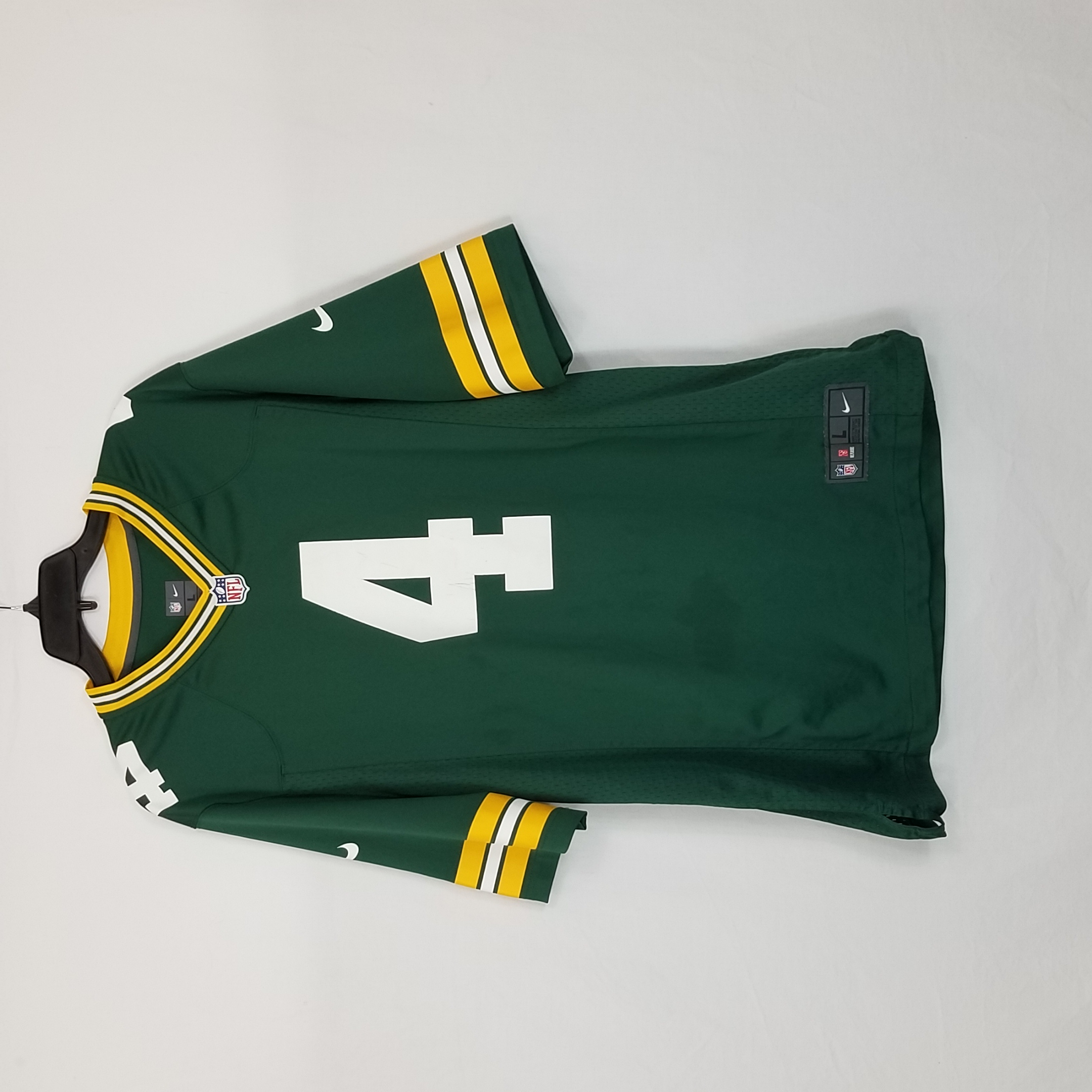 VINTAGE NIKE NFL GREEN BAY PACKERS BRETT FAVRE #4 FOOTBALL JERSEY MENS SIZE  XL