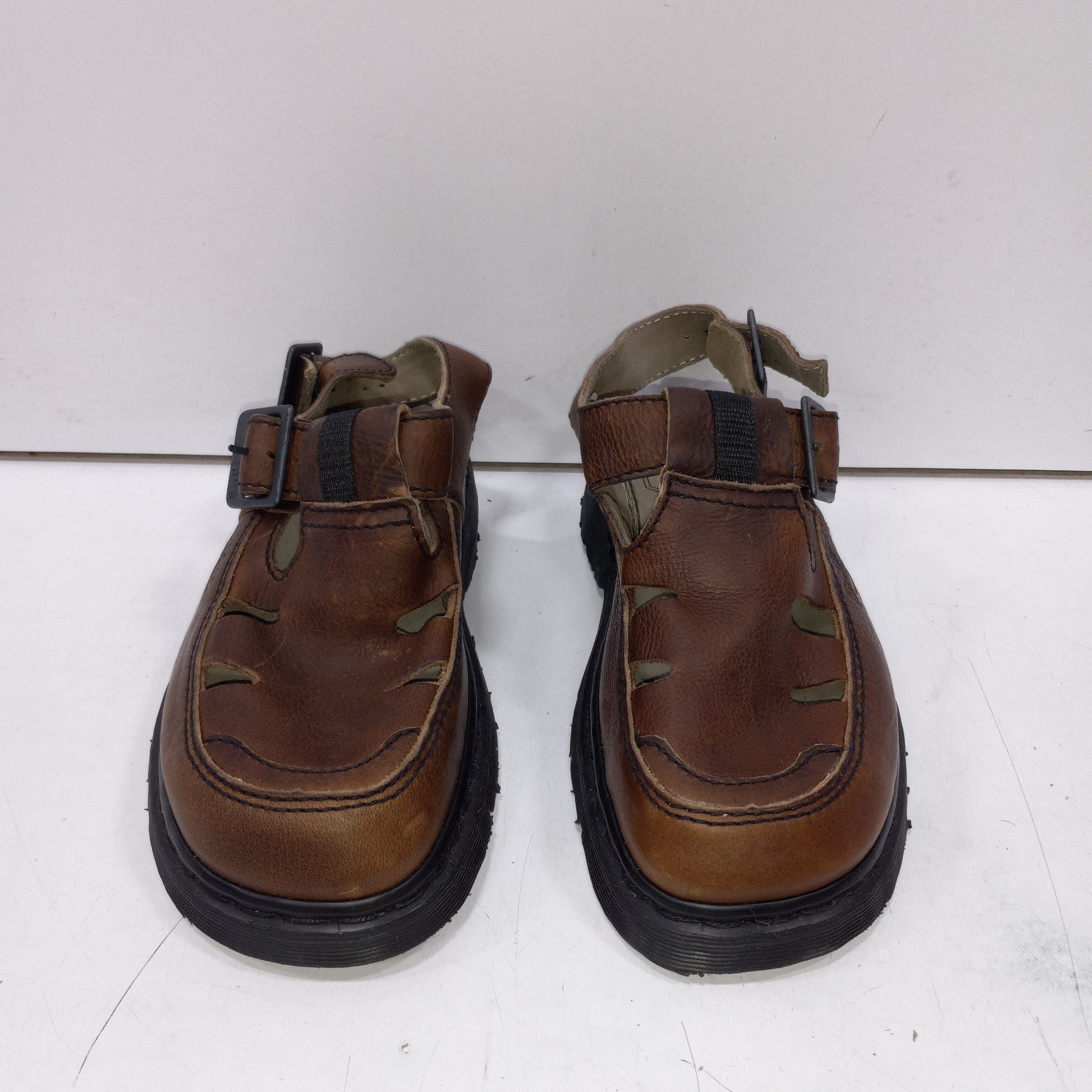 Buy the Dr. Martens Men's Brown Chunky Sandals Size 10 | GoodwillFinds