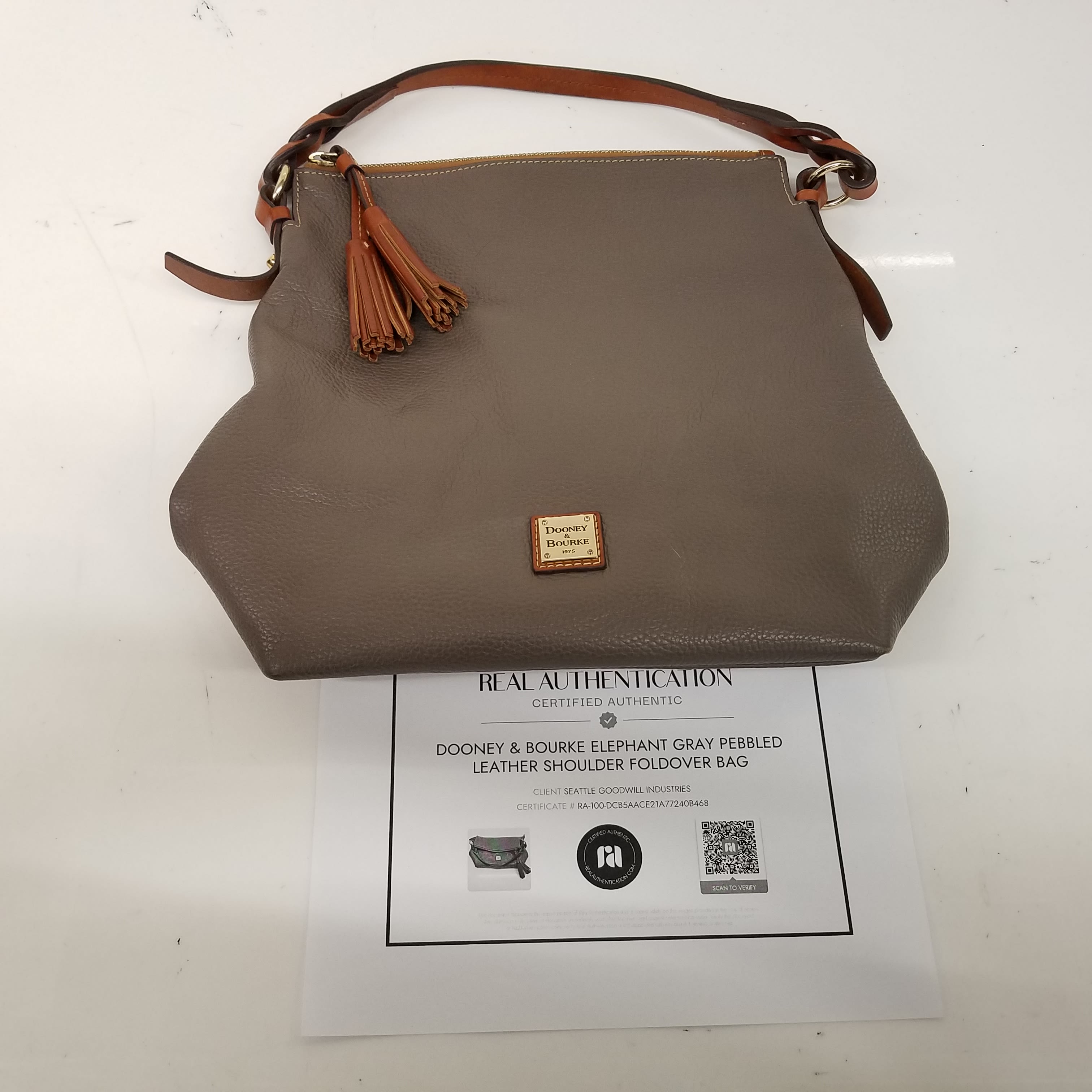 Gray dooney cheap and bourke handbags