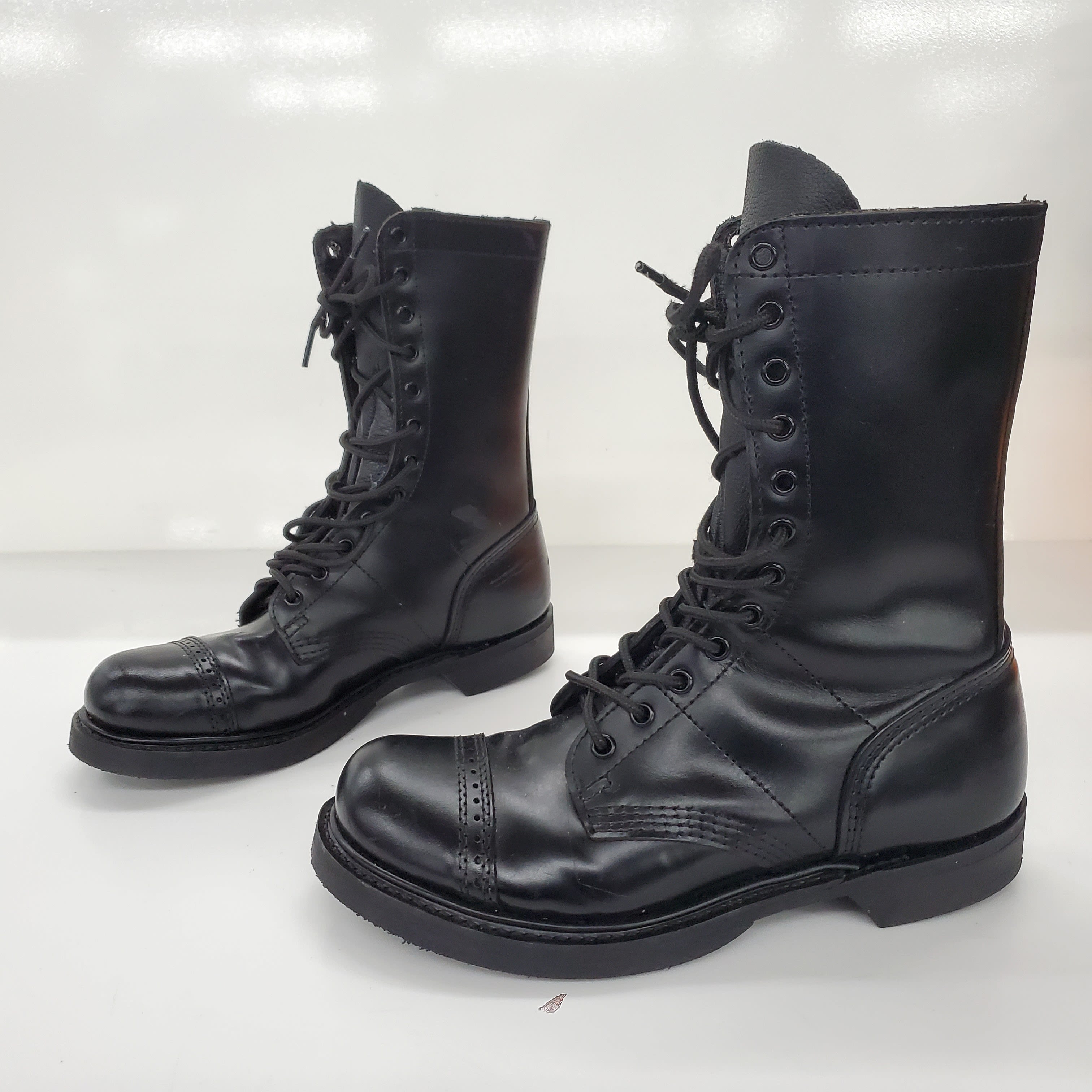 Buy the Corcoran 975 Men's 10in Black Leather Combat Jump Boots Size 7 ...