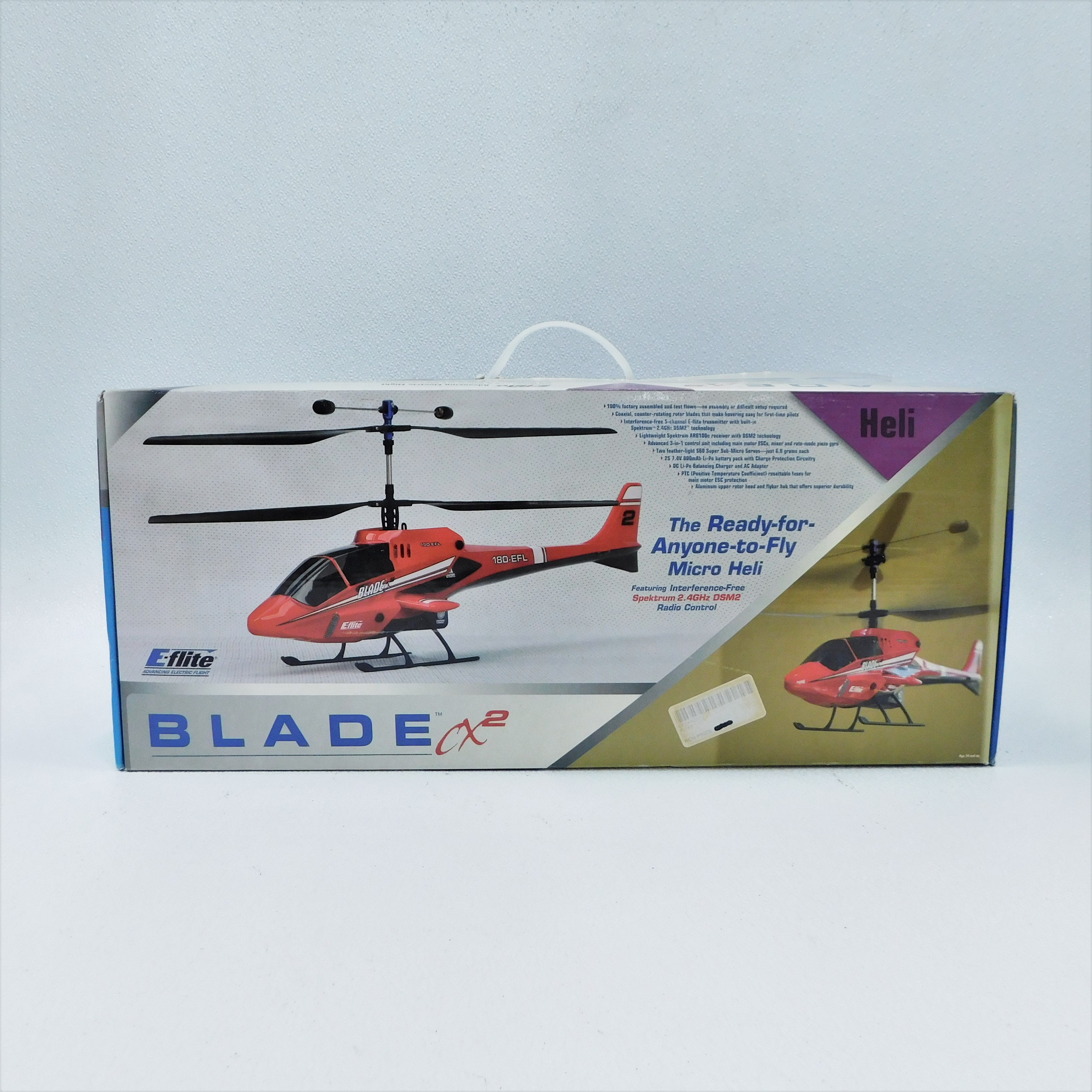 Buy the E-Flite Blade CX2 RC Helicopter + Remote + Extras | GoodwillFinds